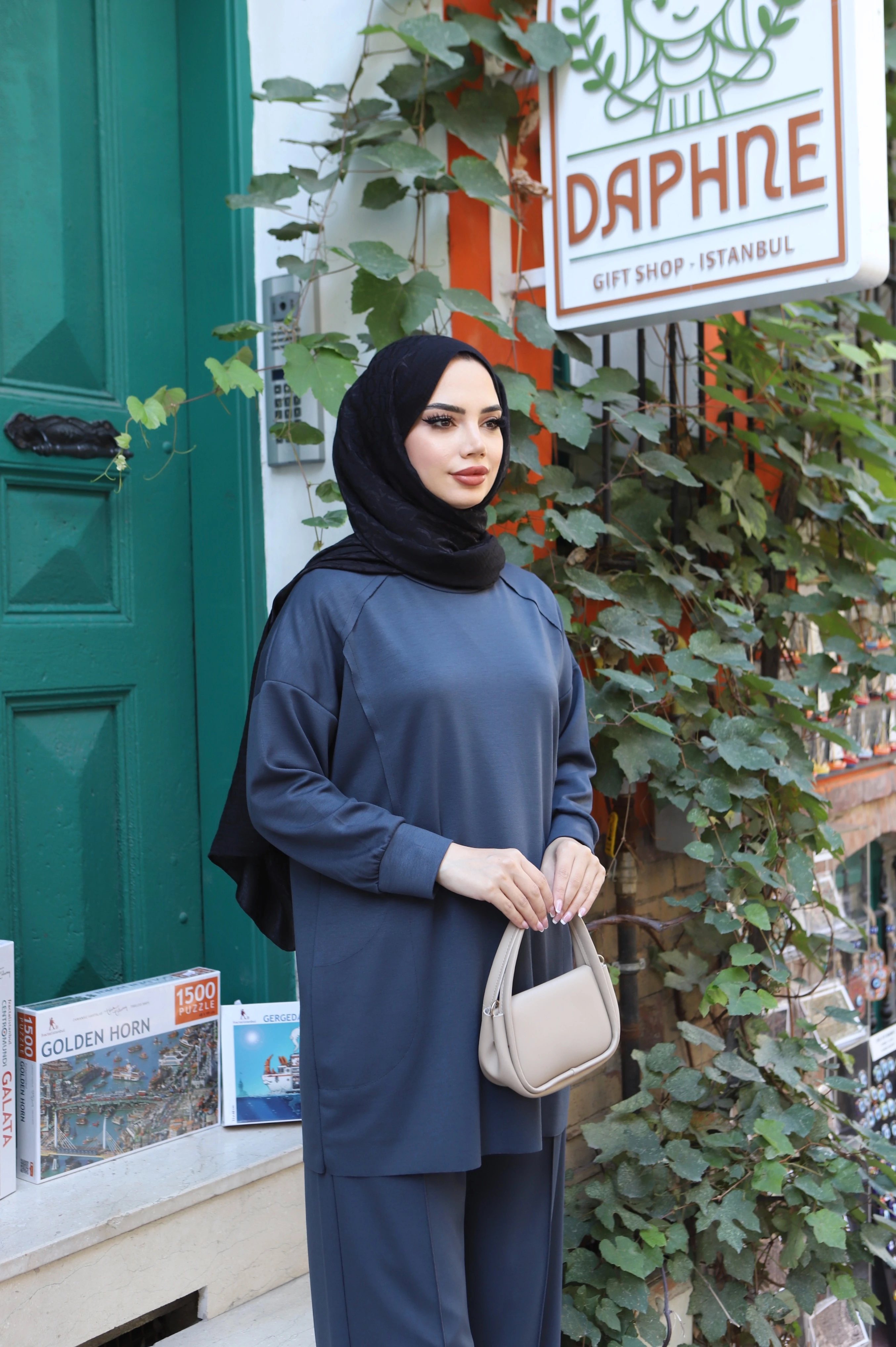 Yanları Cepli Fermuarlı Modal Takım