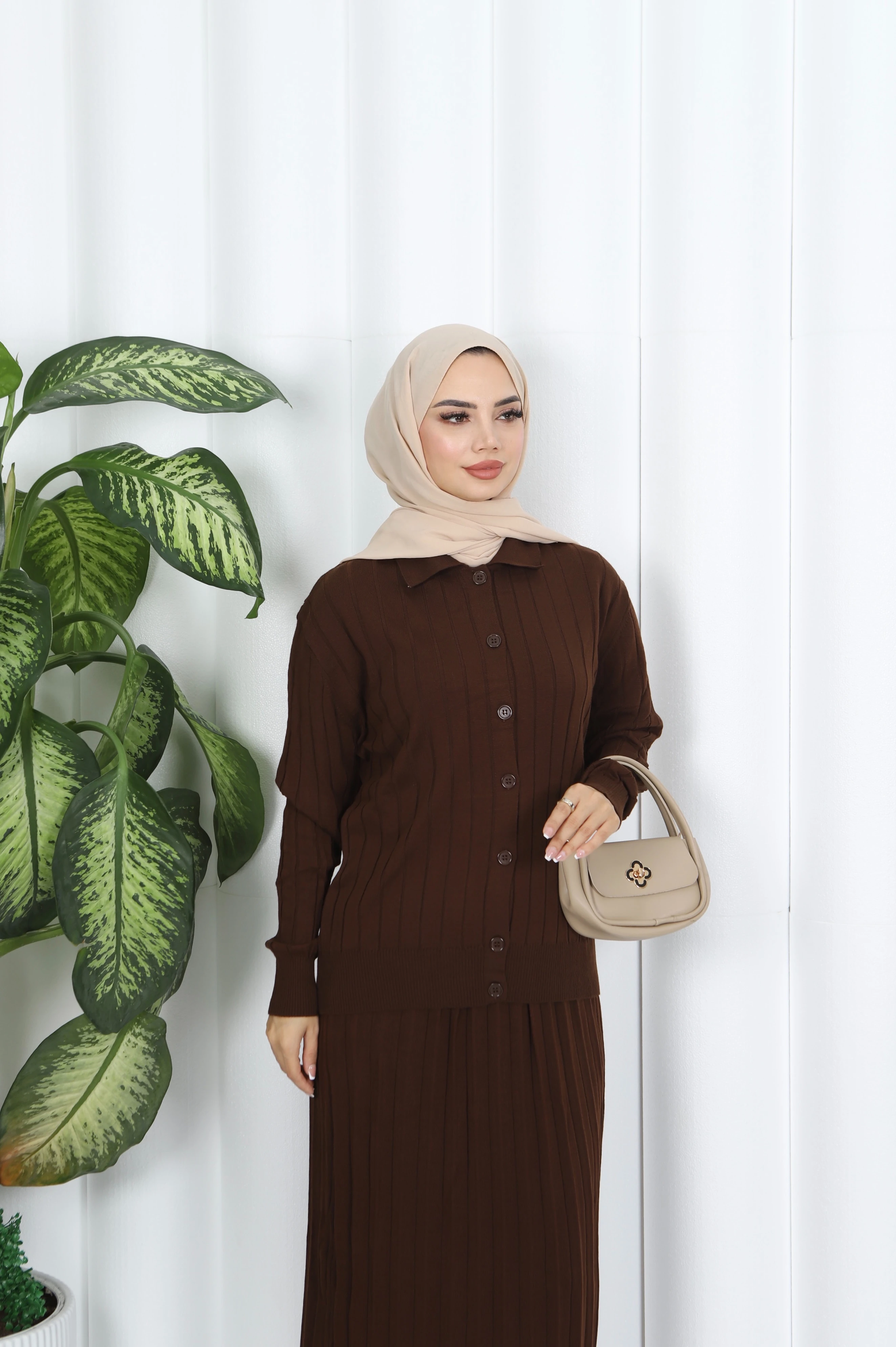 PİLİSE ETEKLİ CEKETLİ TAKIM