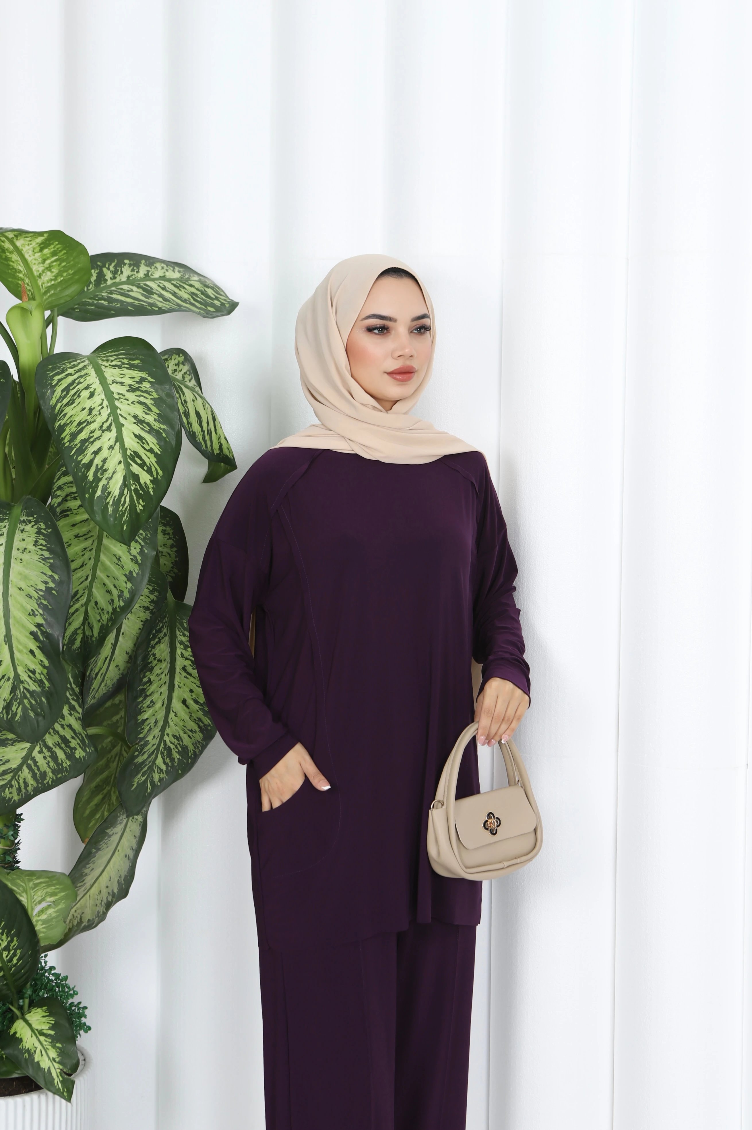 Cepli Sandy Pantolonlu Takım