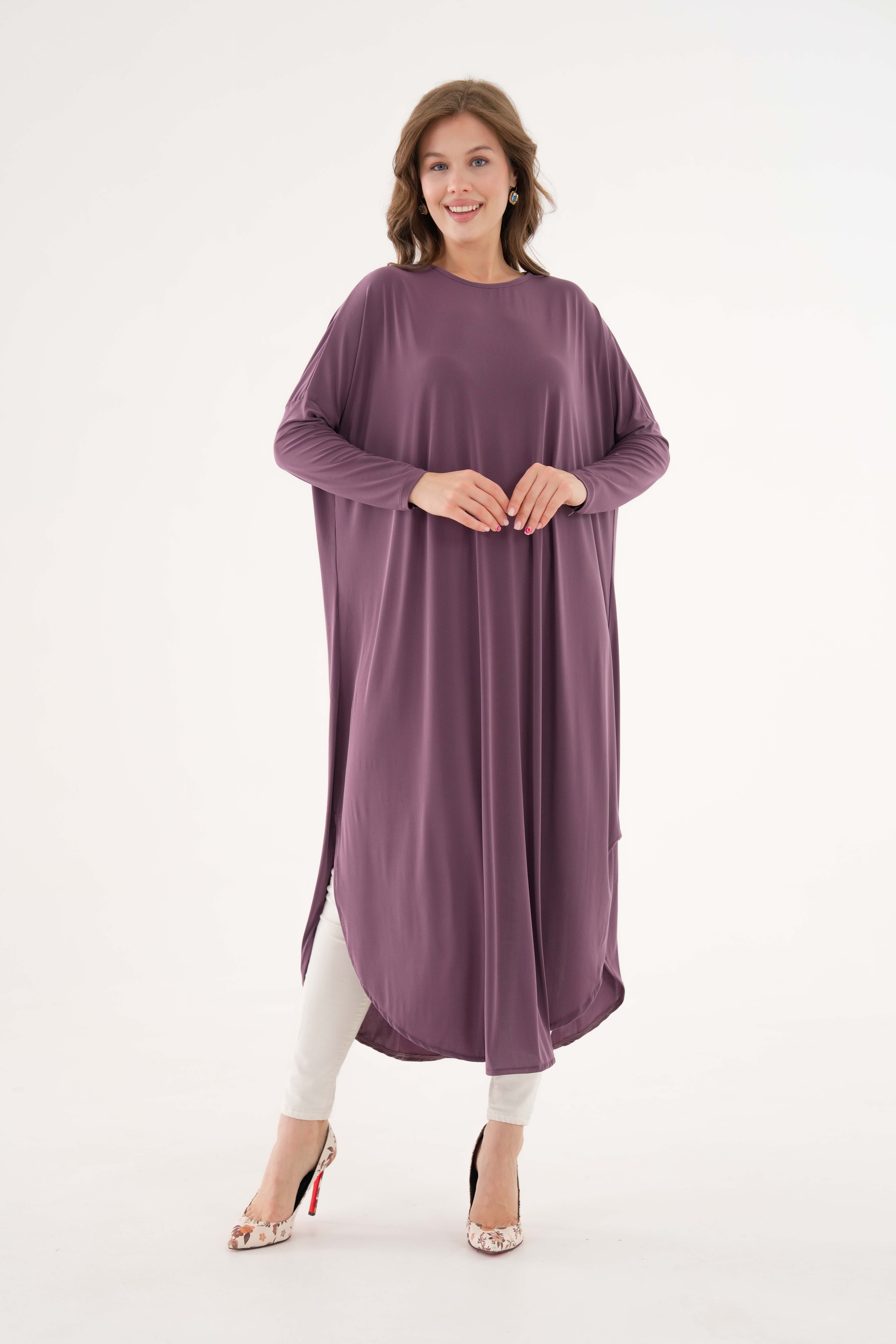 Yanları Yırtmaçlı Sandy Tunik