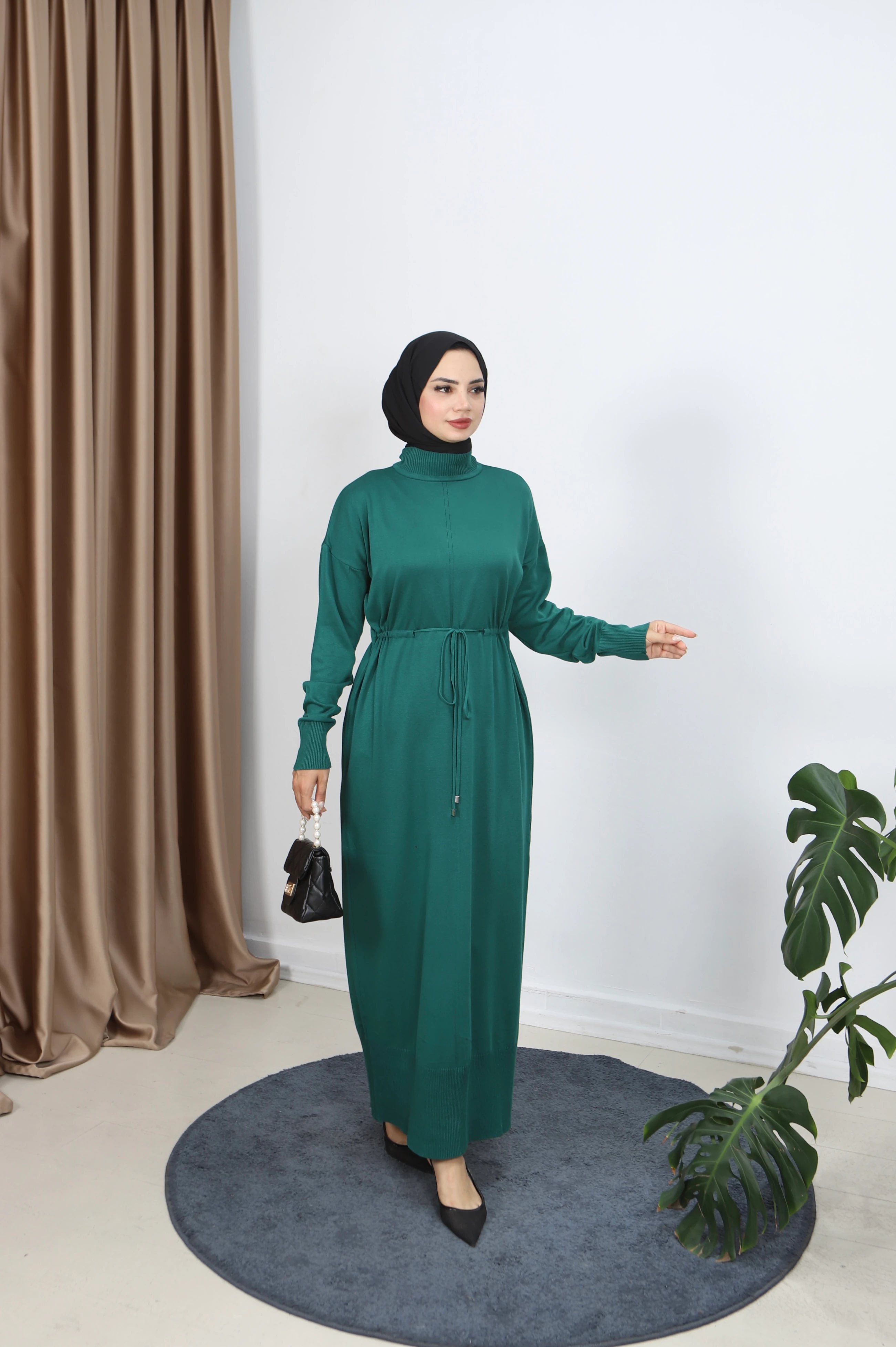 BERFİN BAĞCIK KEMERLİ VENEZİA ELBİSE