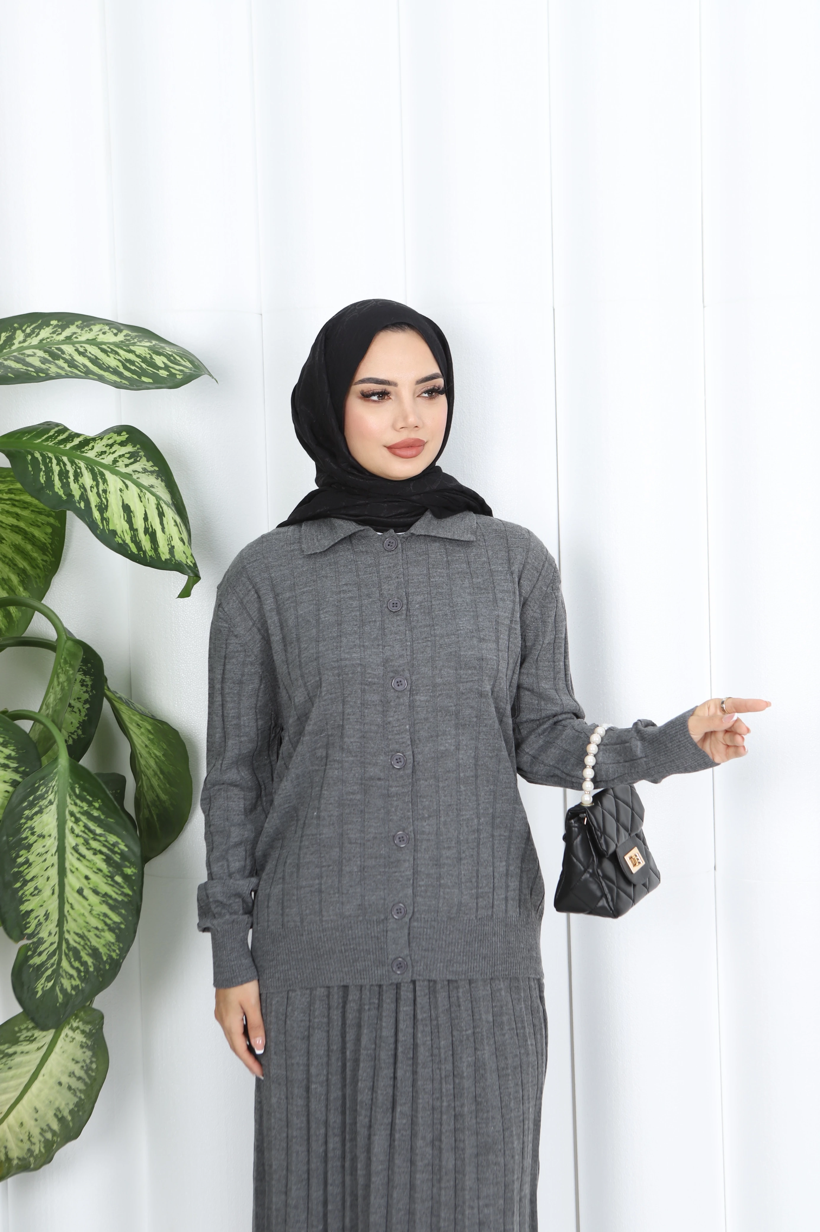 PİLİSE ETEKLİ CEKETLİ TAKIM