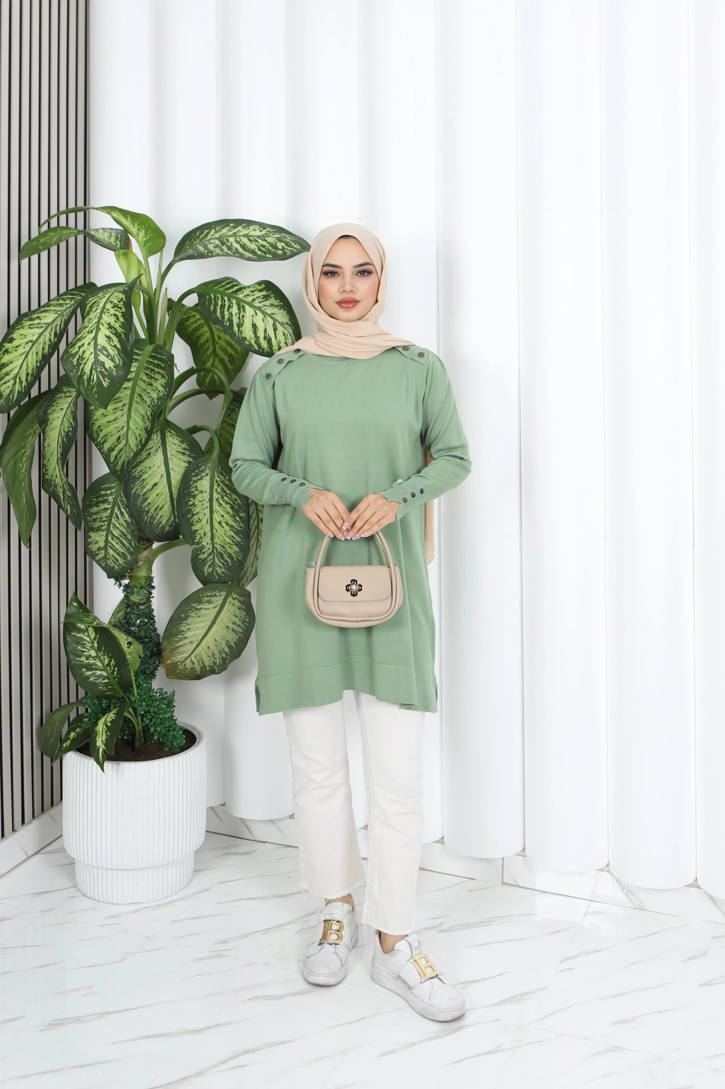 DÜĞME DETAYLI VENEZİA TUNİK