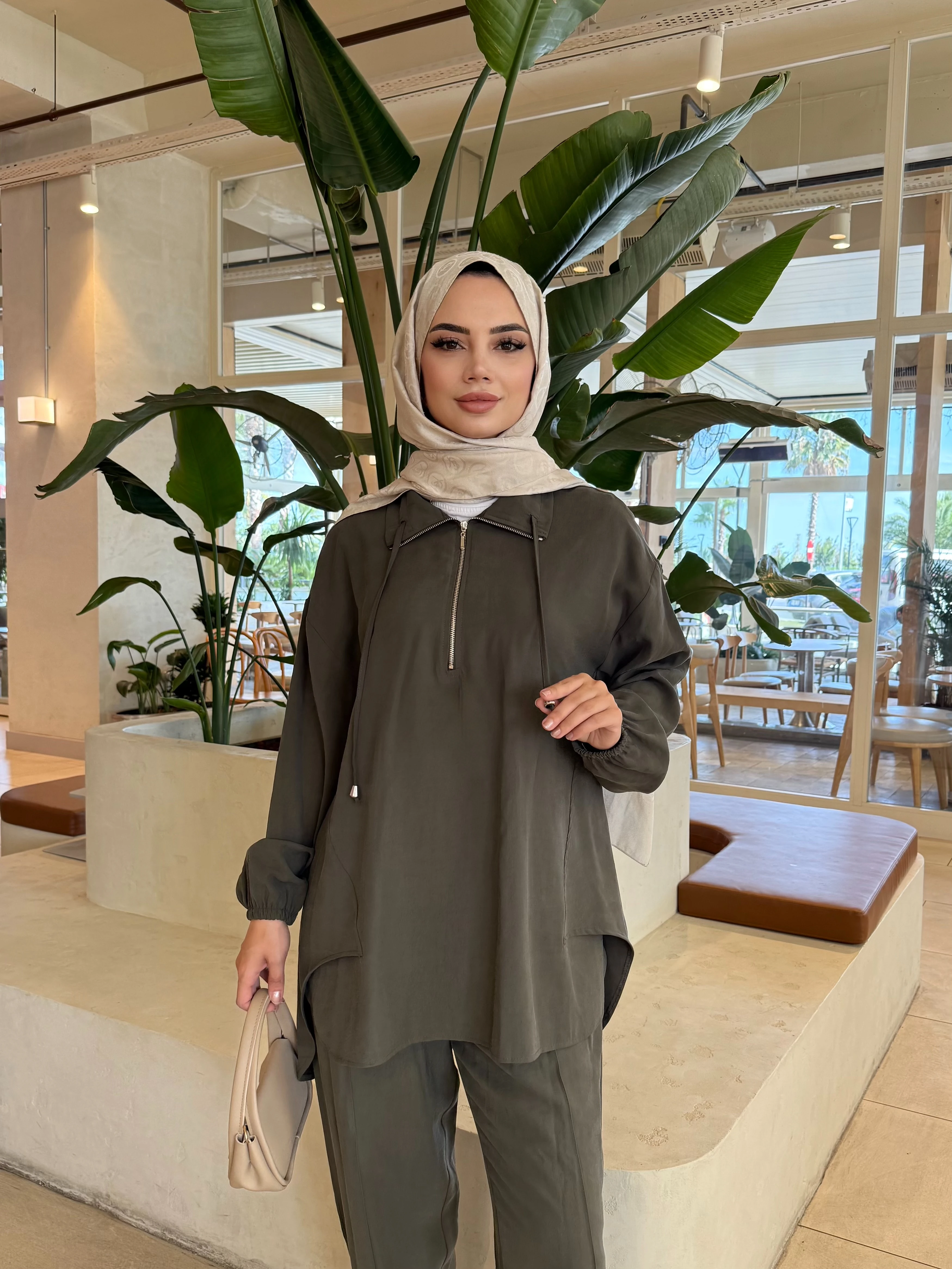 Fermuarlı Modal Takım