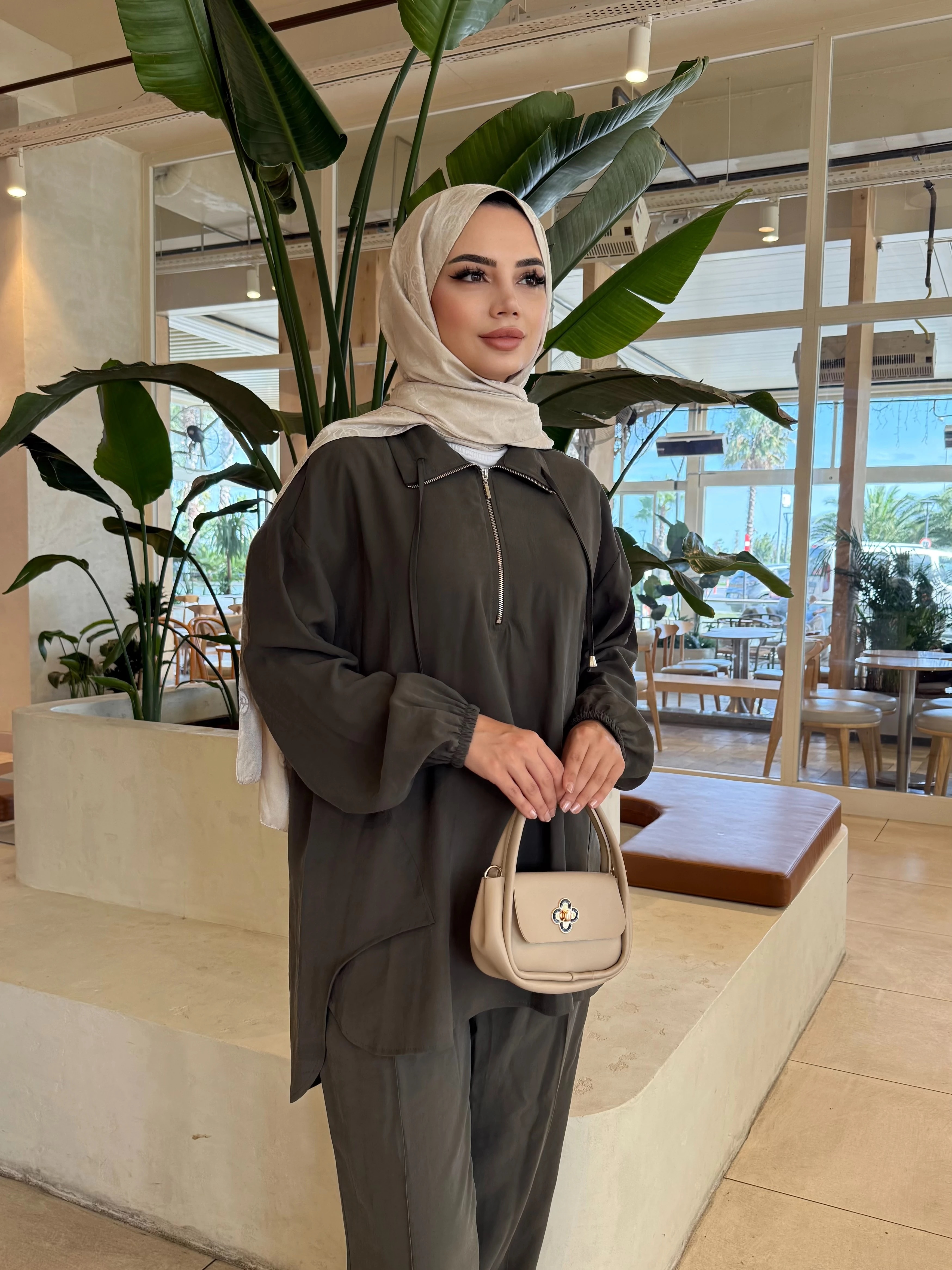 Fermuarlı Modal Takım