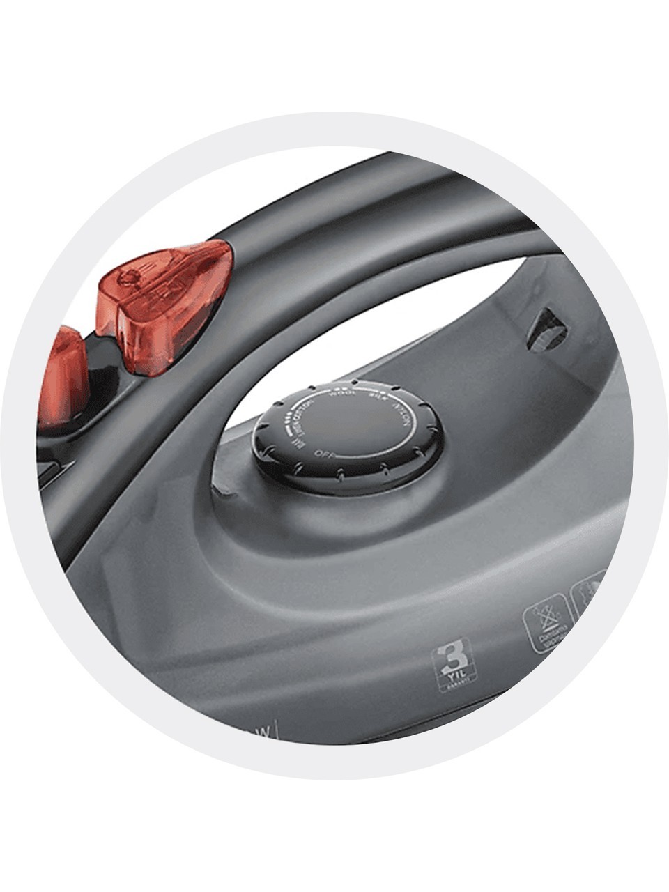 ARZUM Olivya 2400w Seramik Tabanlı Buharlı Ütü - AR684