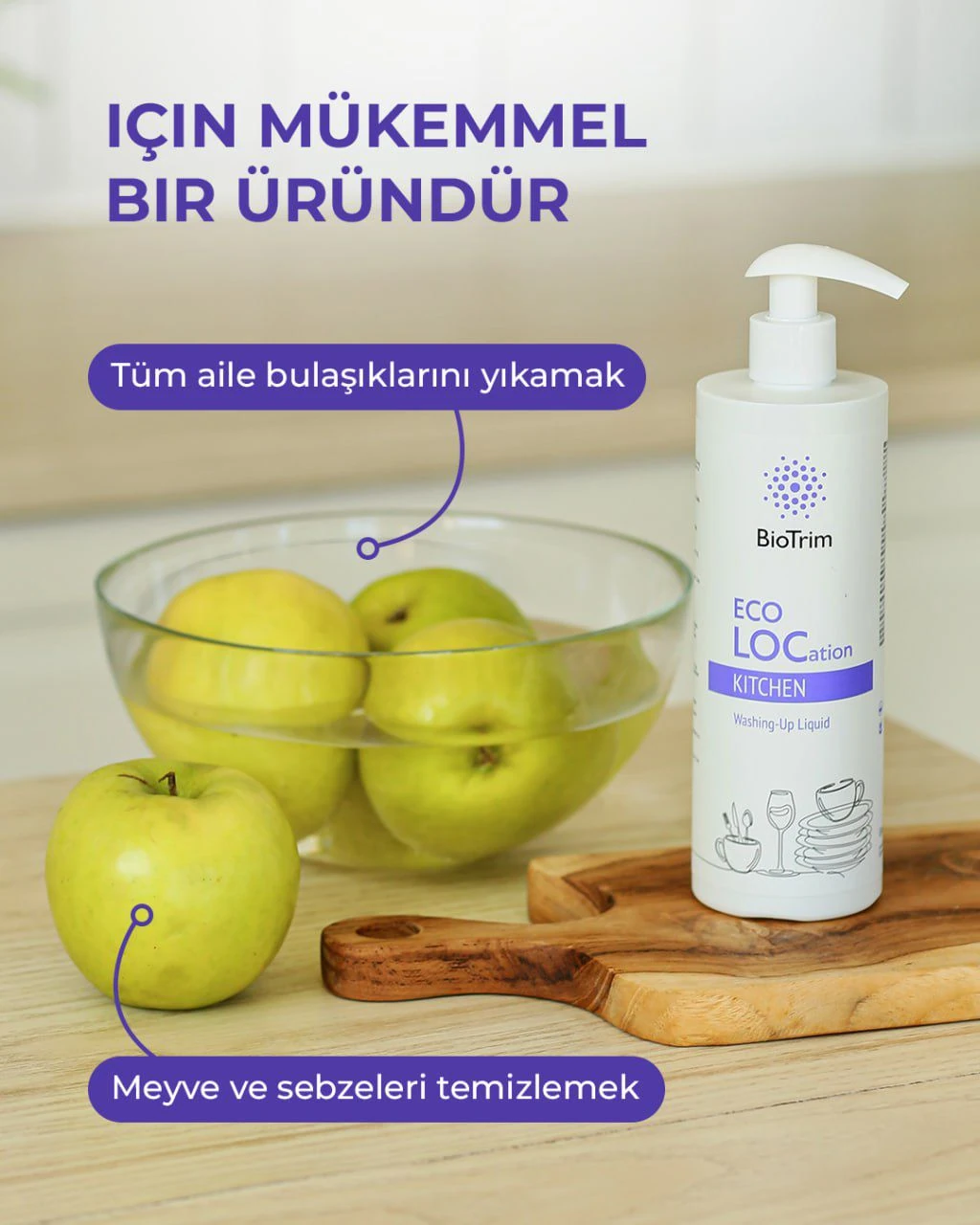 GREENWAY 03721 BioTrim EKOLOKASYON MUTFAK bulaşık deterjanı, 400 ml