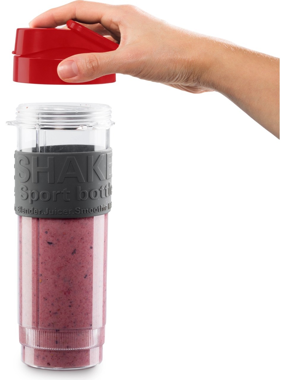 ARZUM Shake'N Take One Kişisel Blender - Kırmızı - AR1120  (Buz Kırma 300w 570ml Şişe)