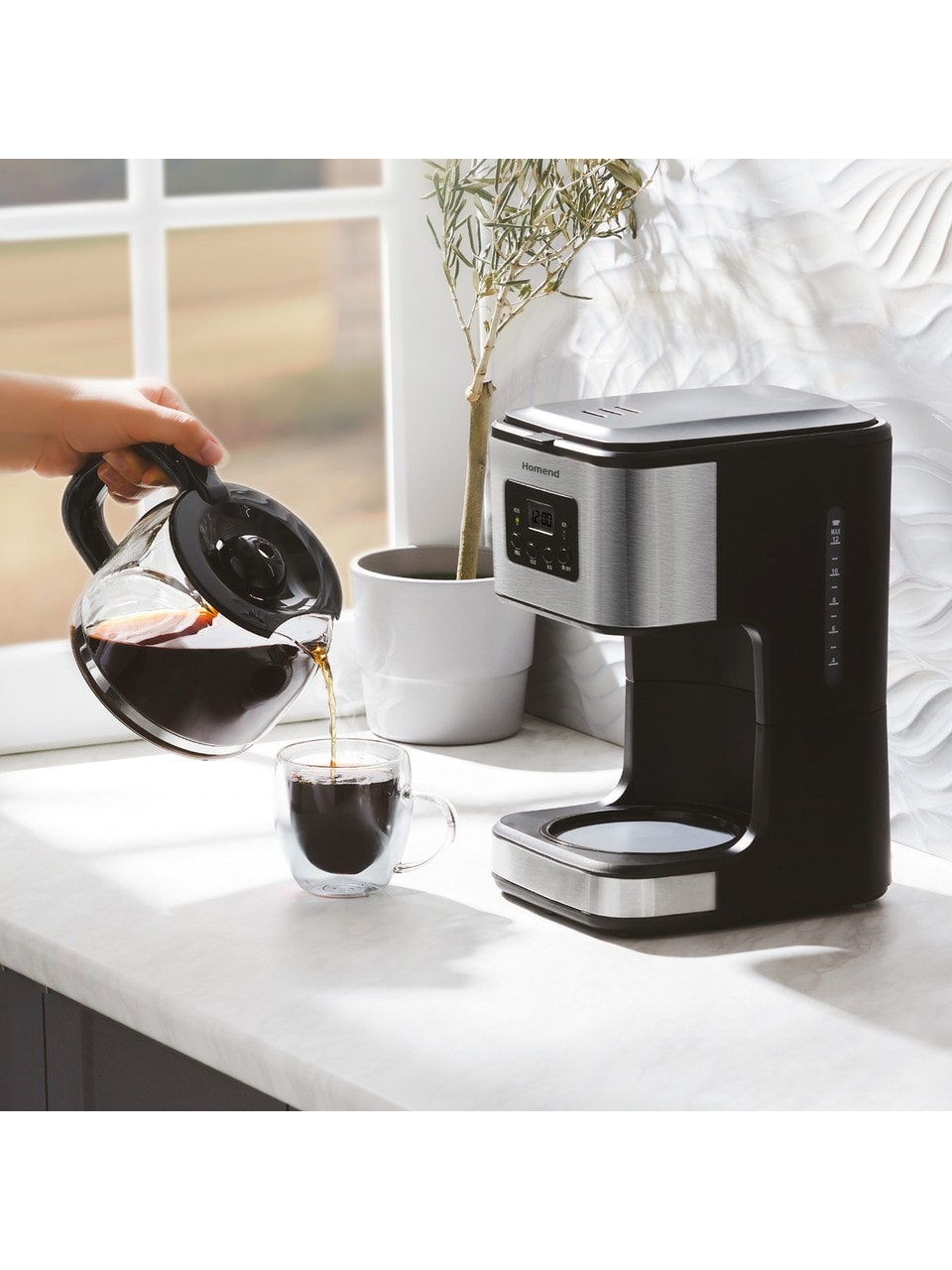 Homend Coffeebreak 5046h Otomatik Zaman Ayarlı XL (12 Fincan) Filtre Kahve Makinesi 