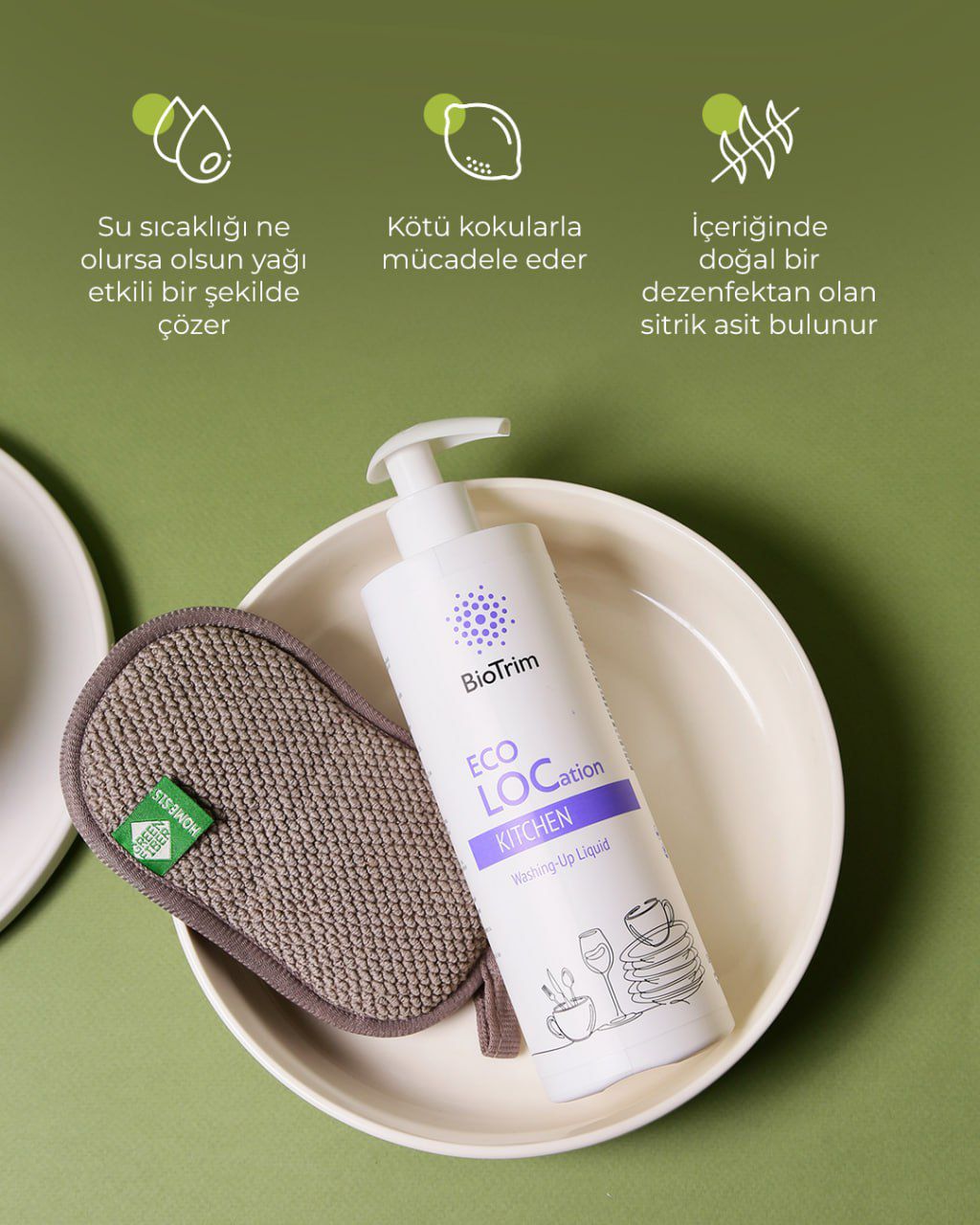 GREENWAY 03721 BioTrim EKOLOKASYON MUTFAK bulaşık deterjanı, 400 ml
