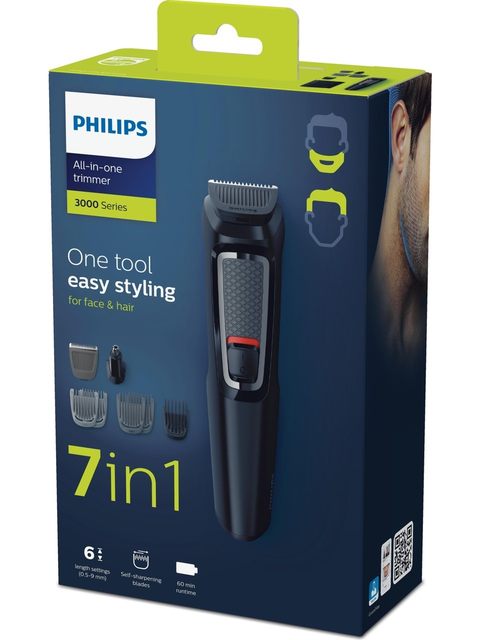 Philips MG3720/15 Erkek Bakım Seti 7'si 1 Arada, Siyah