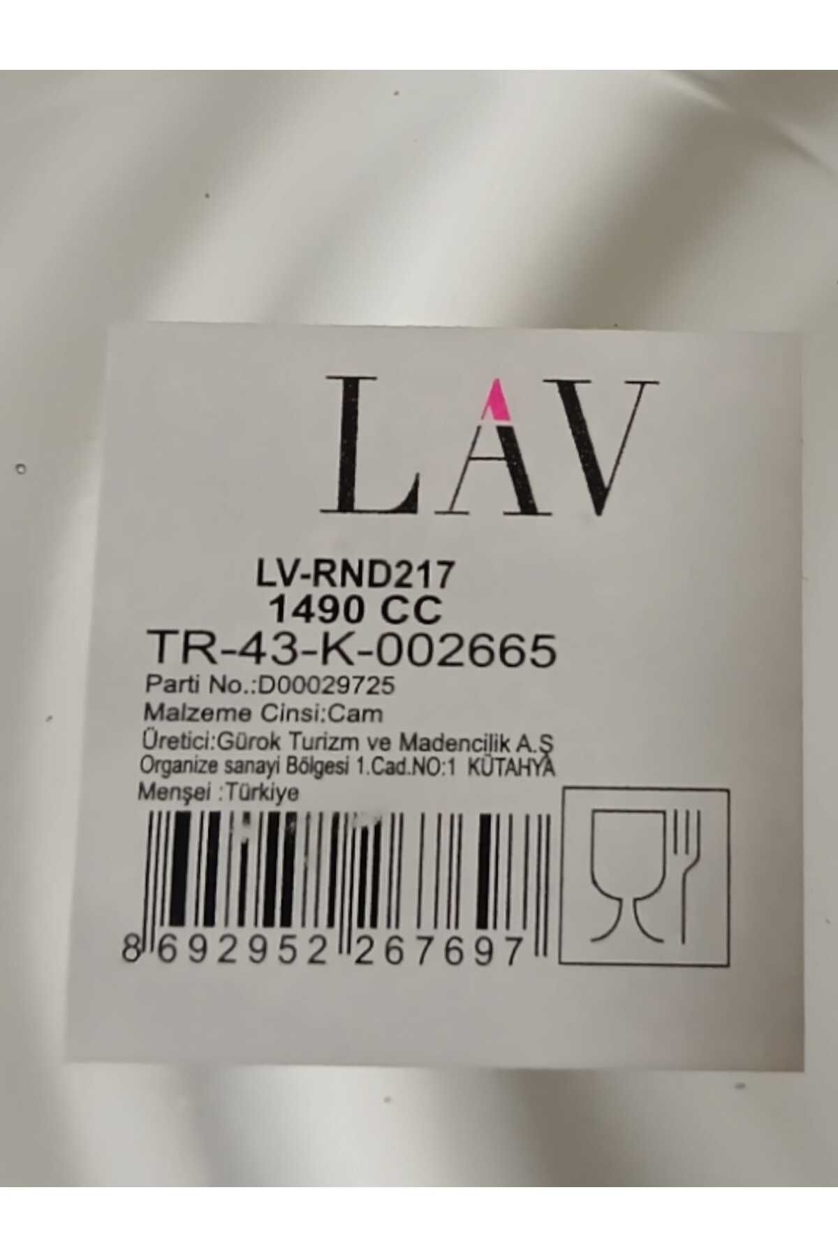 LAV Round Saklama Kabı (1490 cc X 3 ADET) GRİ KAPAKLI (LV-RND-217)