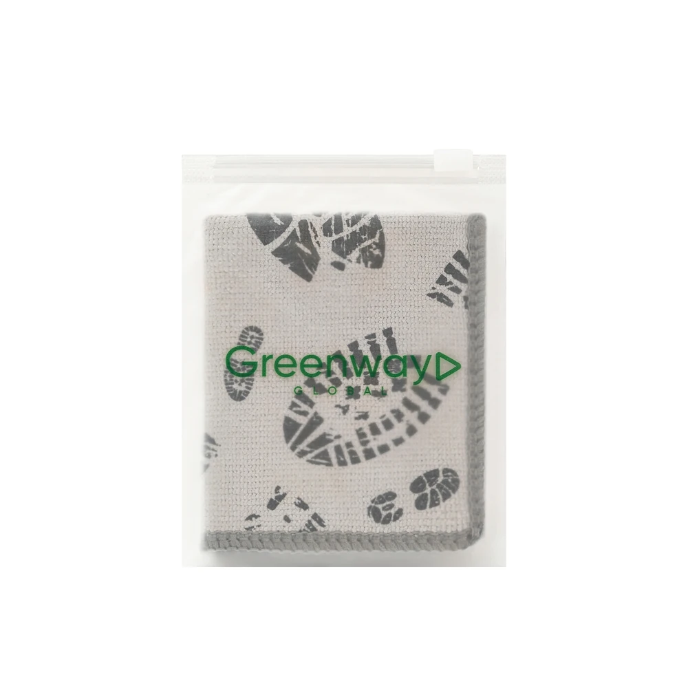 GREENWAY 06131 Green Fiber HOME S18 Ayakkabı Temizlik Bezi, gri