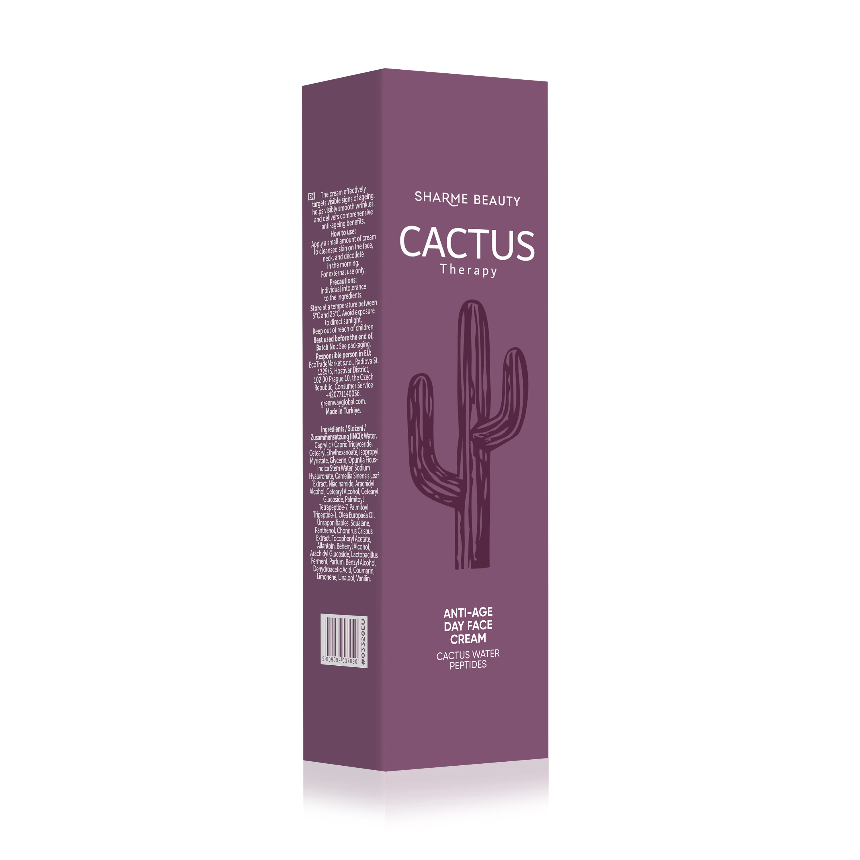 GREENWAY 03328EU Yaşlanma karşıtı Gündüz Kremi CACTUS Therapy, 50 ml