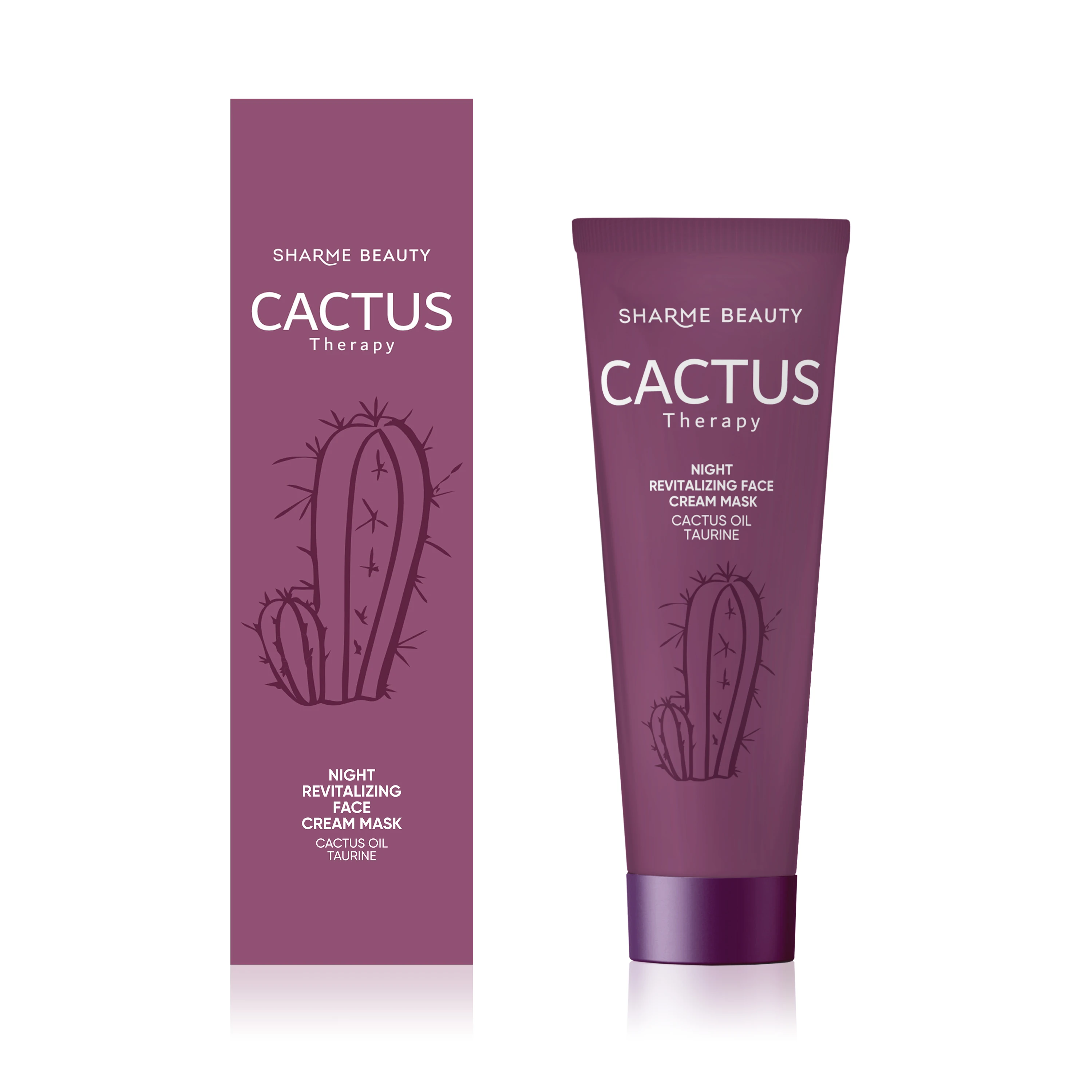 GREENWAY 03329EU CACTUS Therapy Yenileyici Gece Krem Maskesi, 50 ml