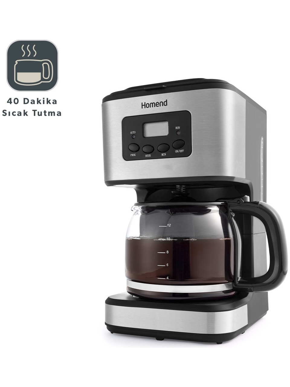 Homend Coffeebreak 5046h Otomatik Zaman Ayarlı XL (12 Fincan) Filtre Kahve Makinesi 
