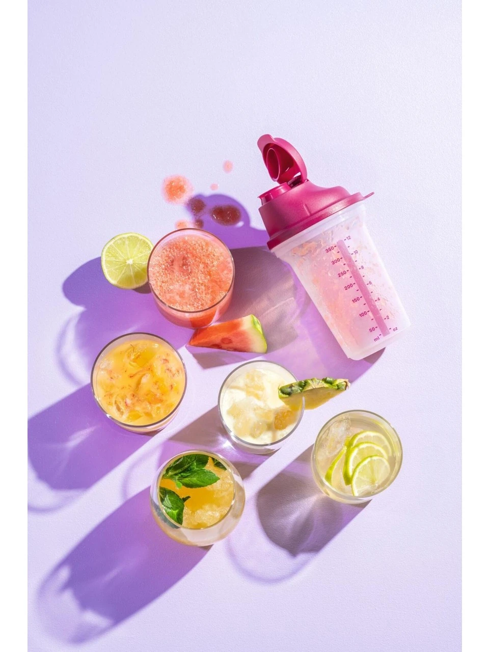 TUPPERWARE 350 ml Shaker Şek Şek VİŞNE