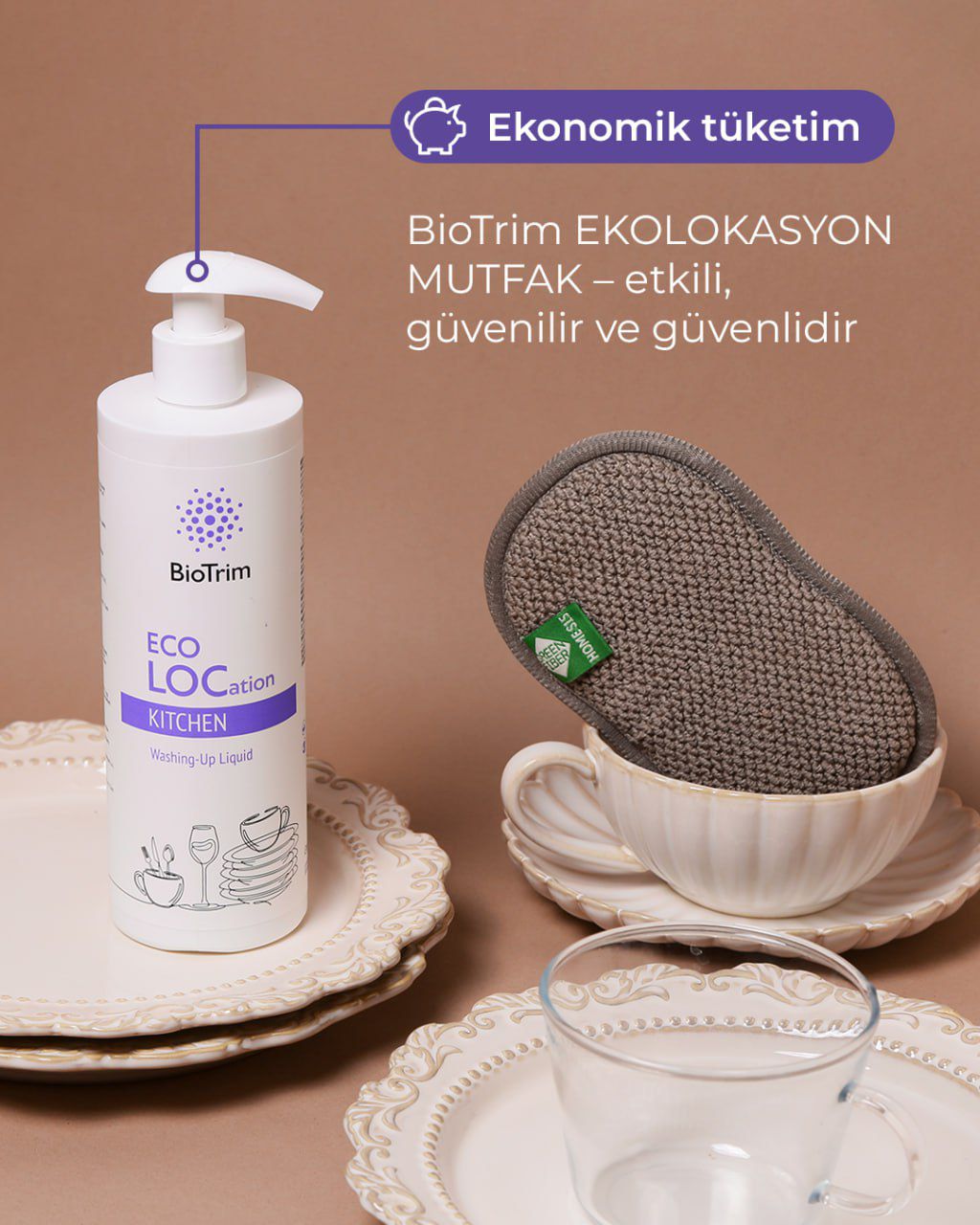 GREENWAY 03721 BioTrim EKOLOKASYON MUTFAK bulaşık deterjanı, 400 ml