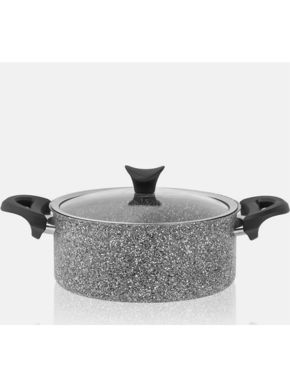 TAÇ Ultra Granit Derin Tencere 24 cm GRİ