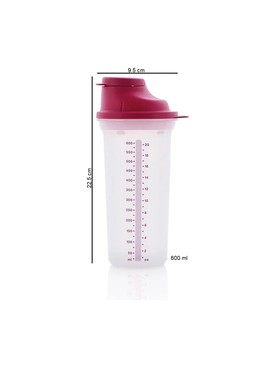 TUPPERWARE 600 ml Shaker Karışıtırıcı Şek Şek VİŞNE