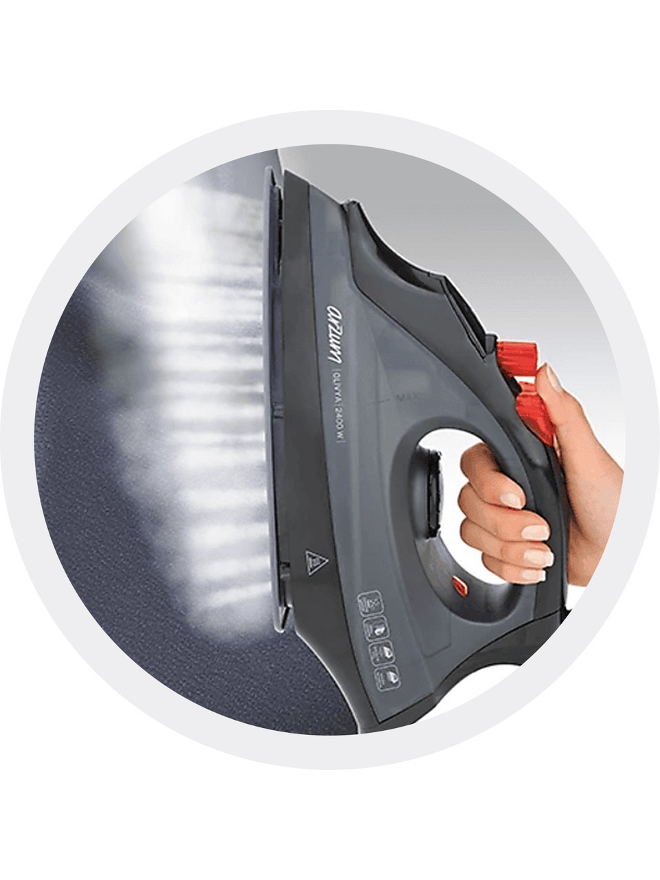 ARZUM Olivya 2400w Seramik Tabanlı Buharlı Ütü - AR684