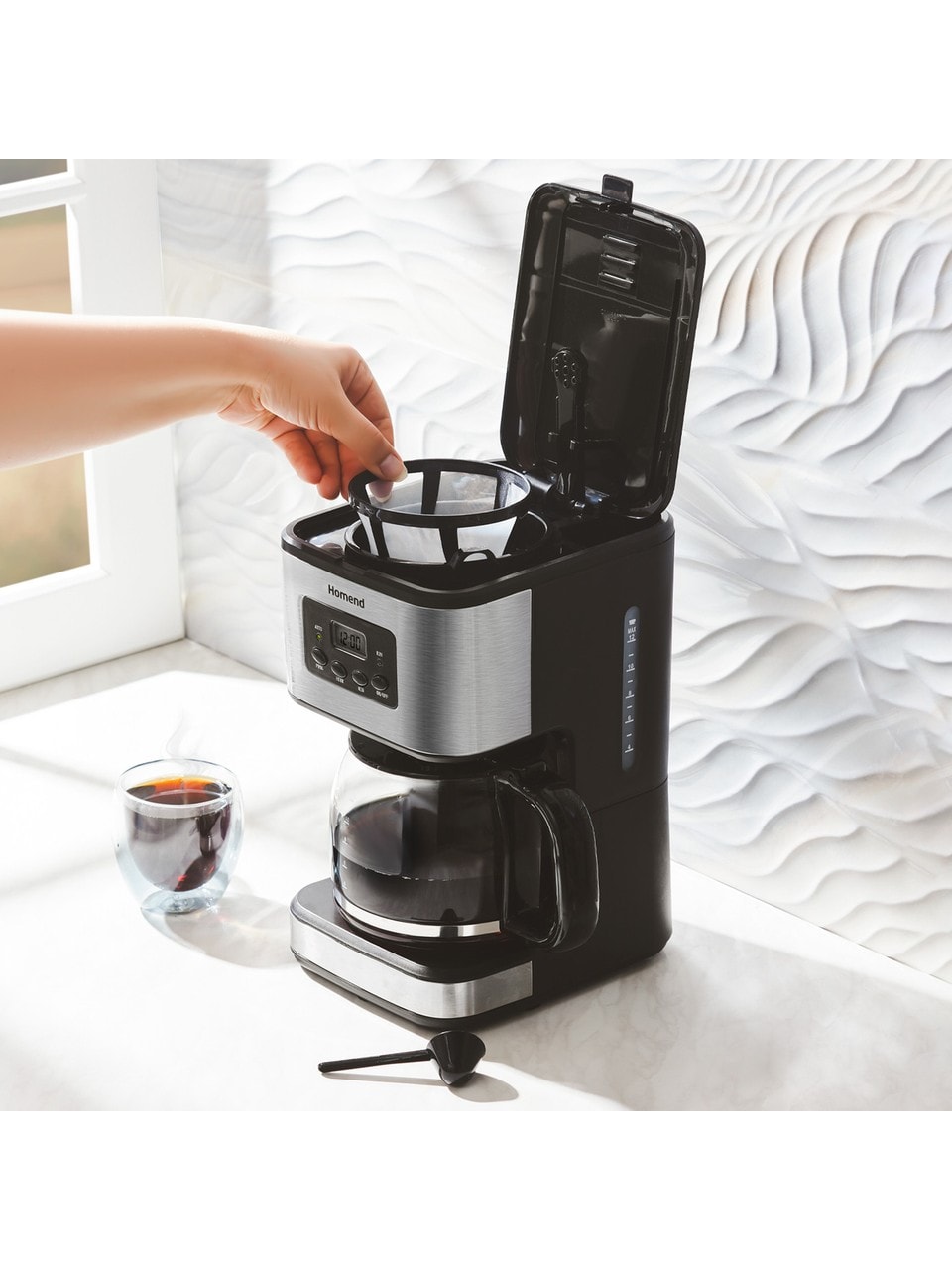 Homend Coffeebreak 5046h Otomatik Zaman Ayarlı XL (12 Fincan) Filtre Kahve Makinesi 