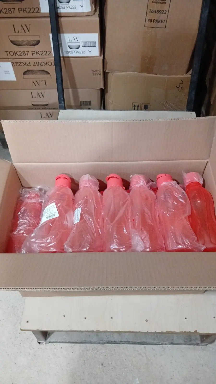 TUPPERWARE ECO ŞİŞE SULUK 500 ml NAR ÇİÇEĞİ KOLAY KAPAK