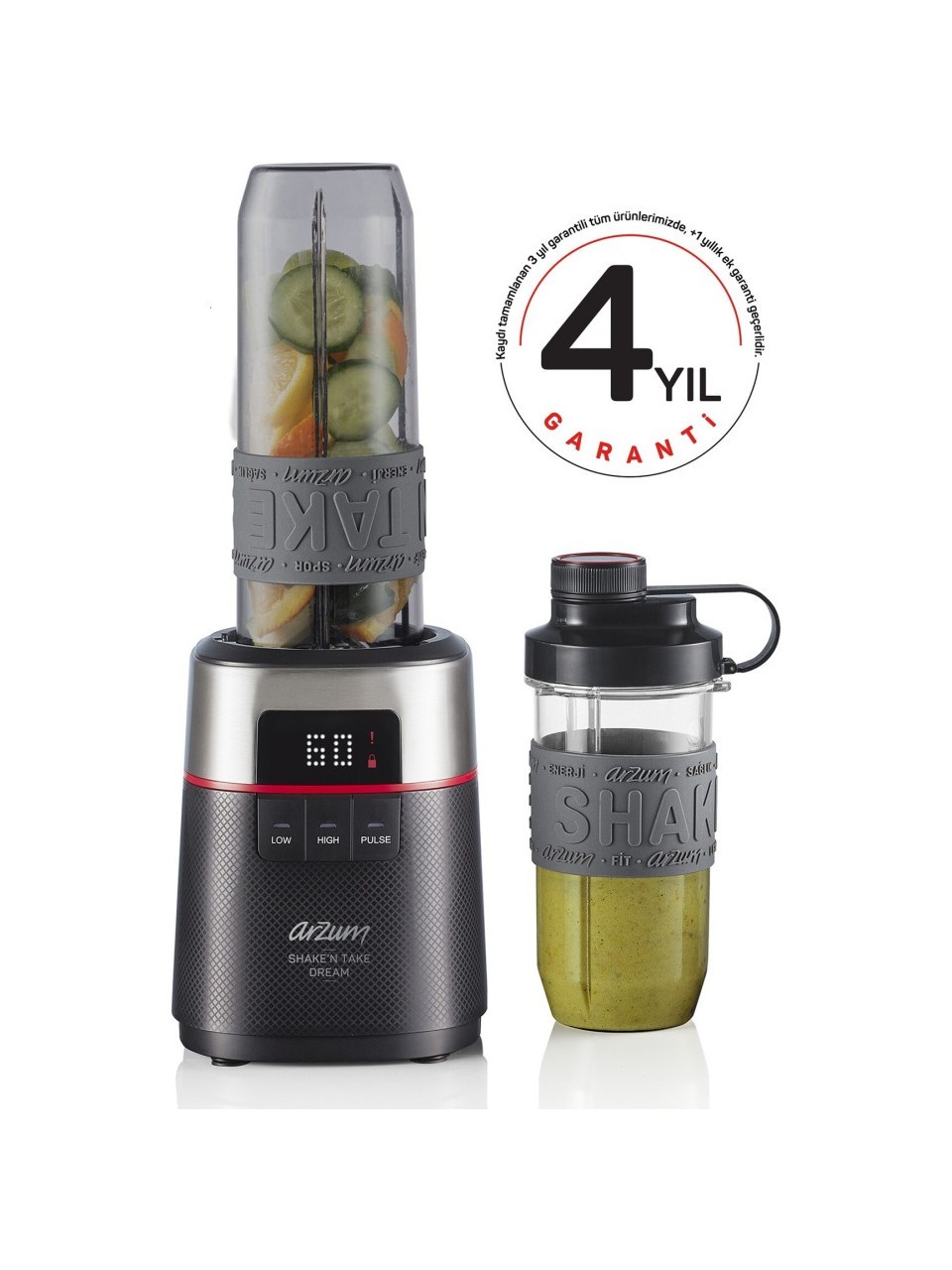 ARZUM Shake'N Take Dream Kişisel Blender - Siyah - AR1148 500W