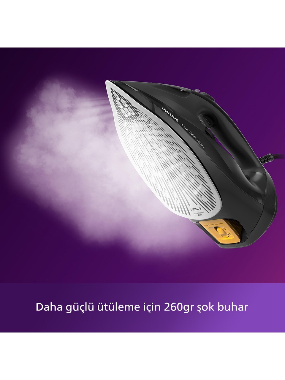Philips Azur DST7511/80 Buharlı Ütü, 3200W, 55g/dk Sürekli Buhar