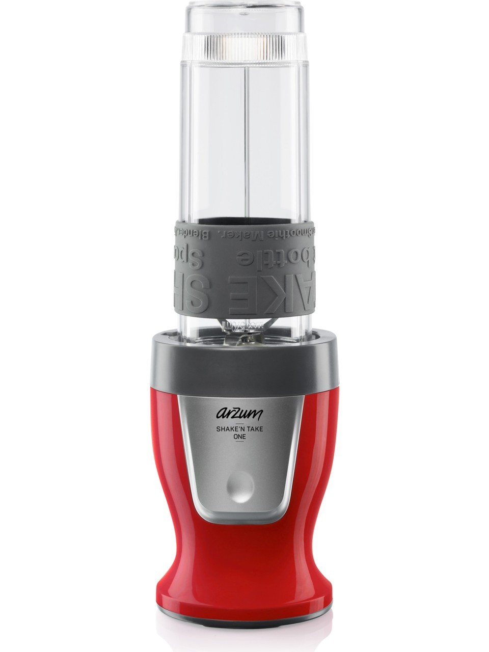 ARZUM Shake'N Take One Kişisel Blender - Kırmızı - AR1120  (Buz Kırma 300w 570ml Şişe)