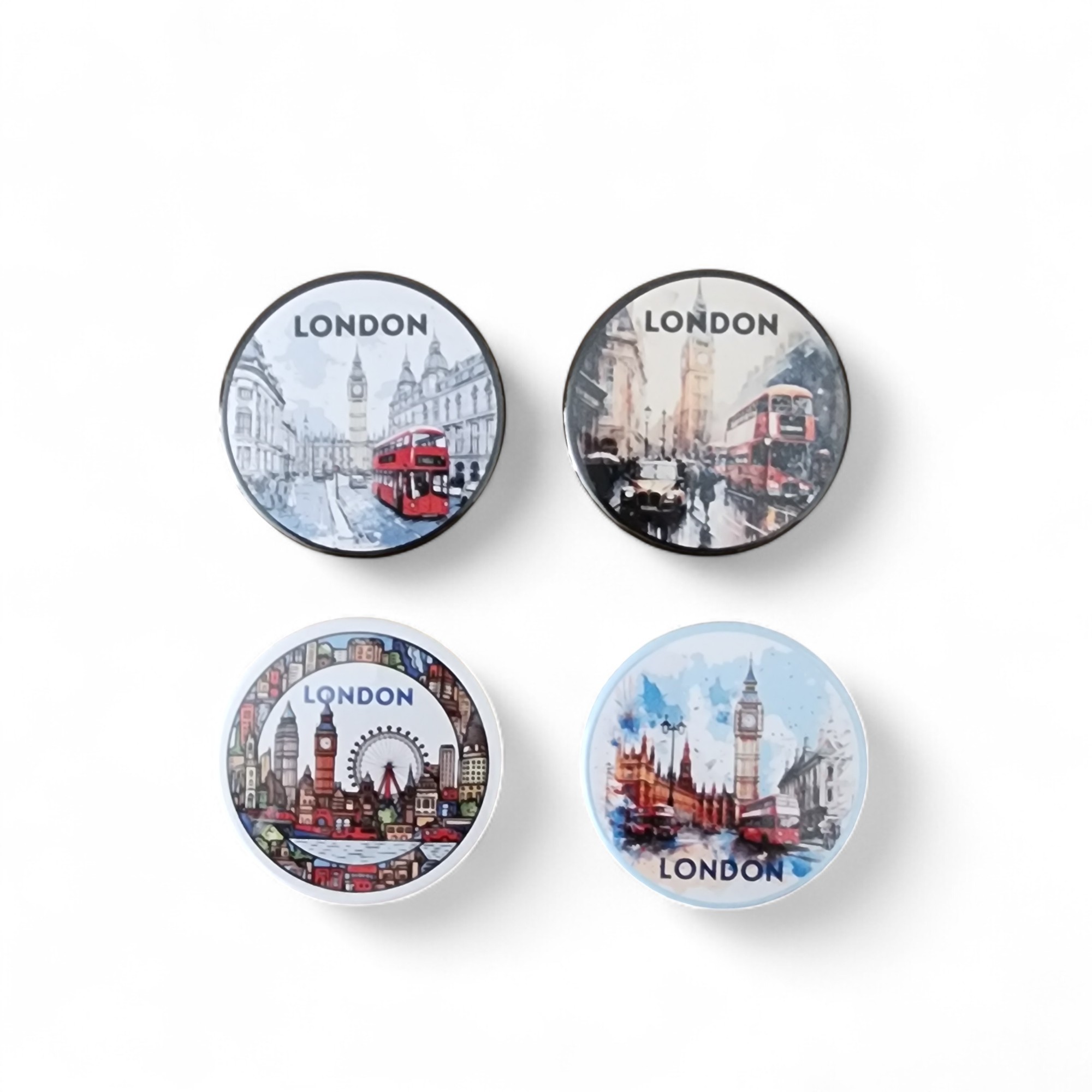 Londra Magnet Set 3 - 4'lü Buzdolabı Magnet London