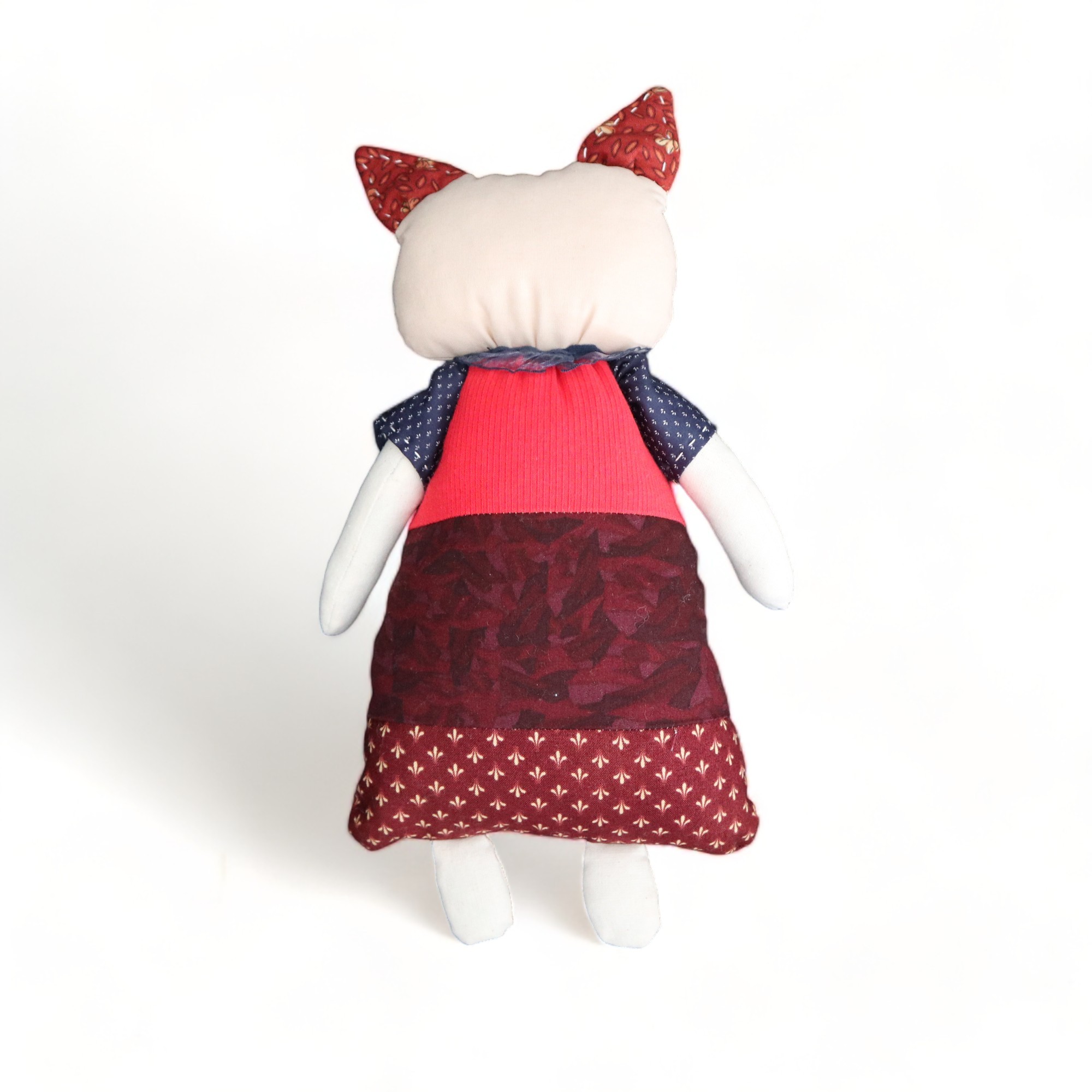 Cat Lady Patchwork Doll