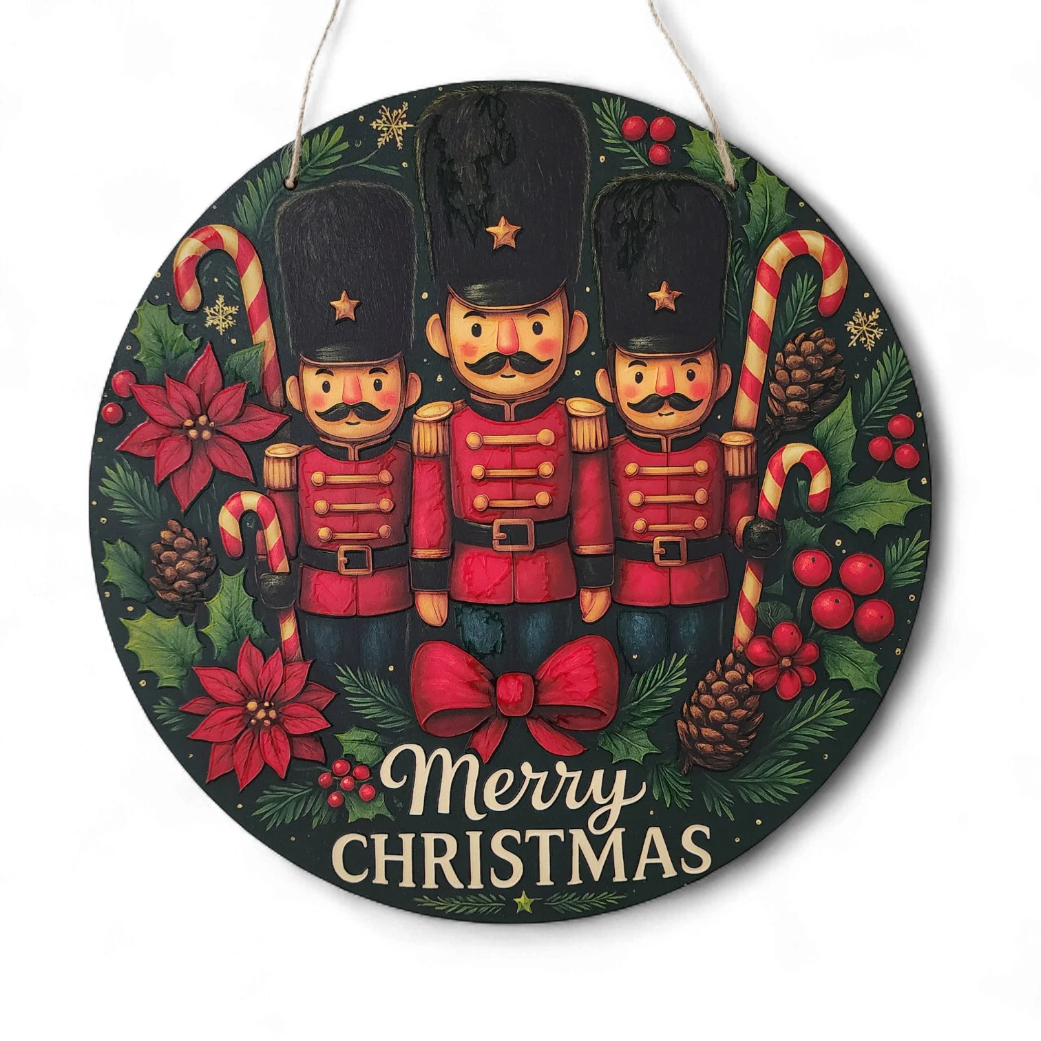 İngiliz Asker Yeni Yıl Evi Kapı ve Duvar Süsü