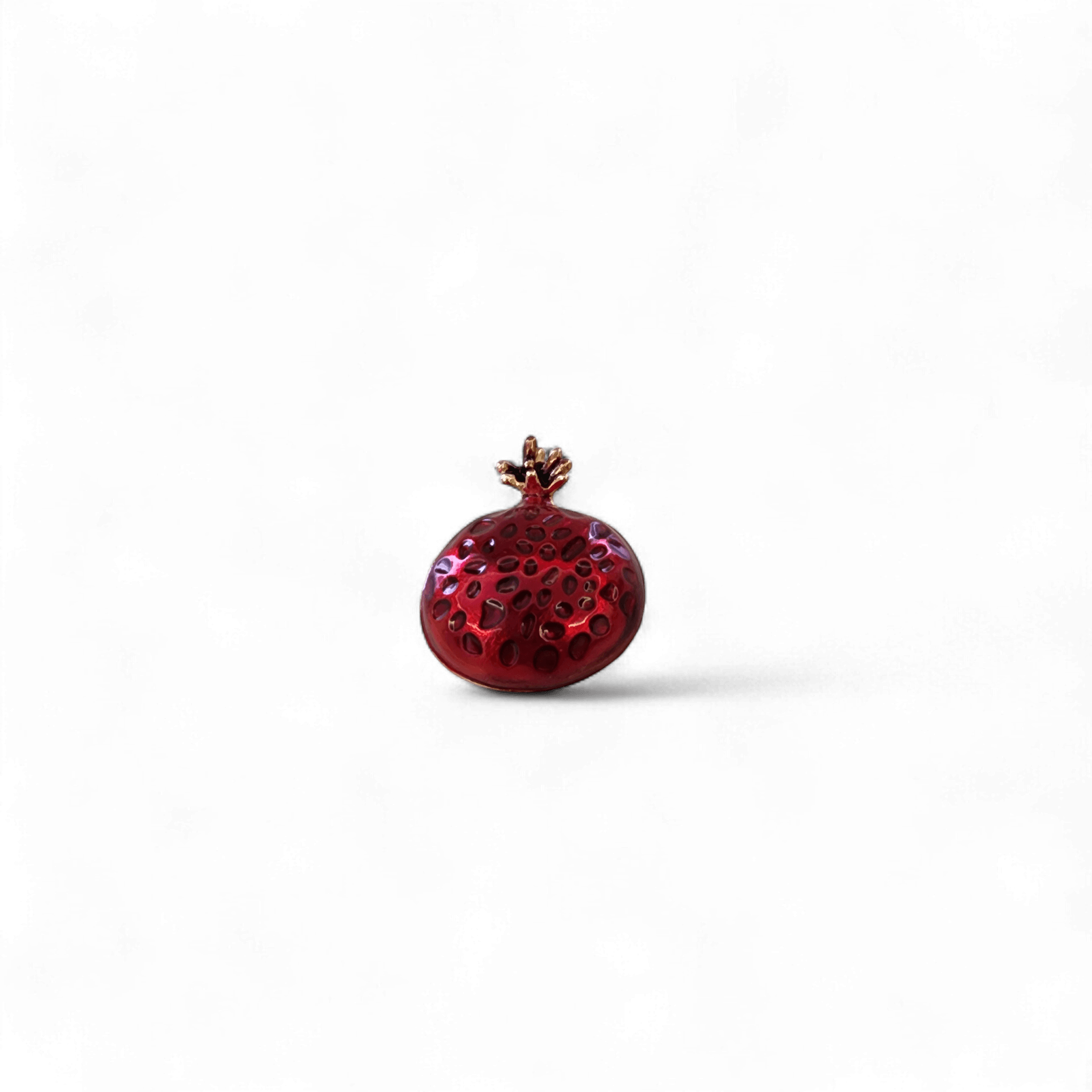 Nar Broş Rodyum Kaplama