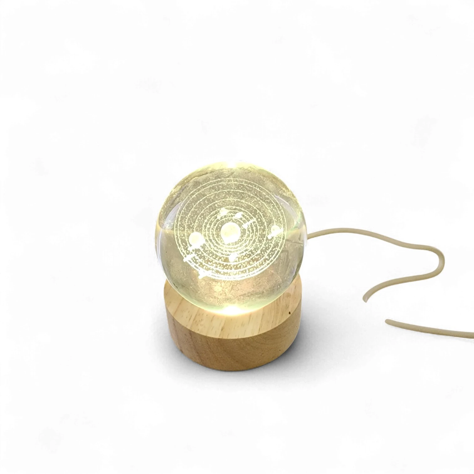 Kristal Küre 6 cm Led Işıklı Gezegenler