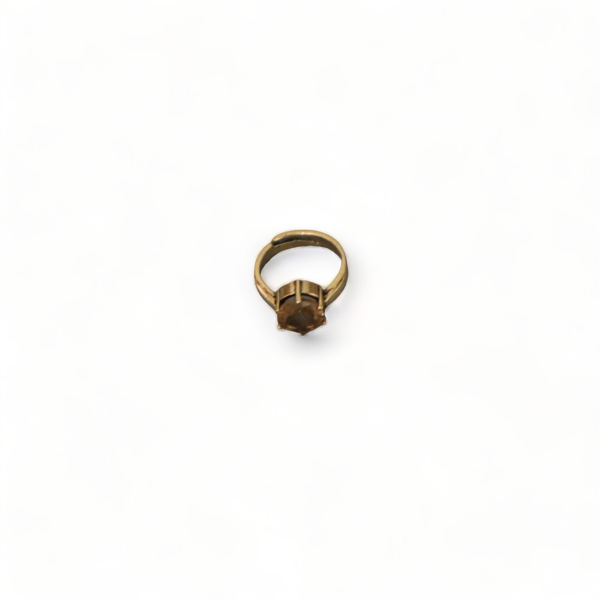 Zultanite Tumbled Bronze Ring Ellipse Cut