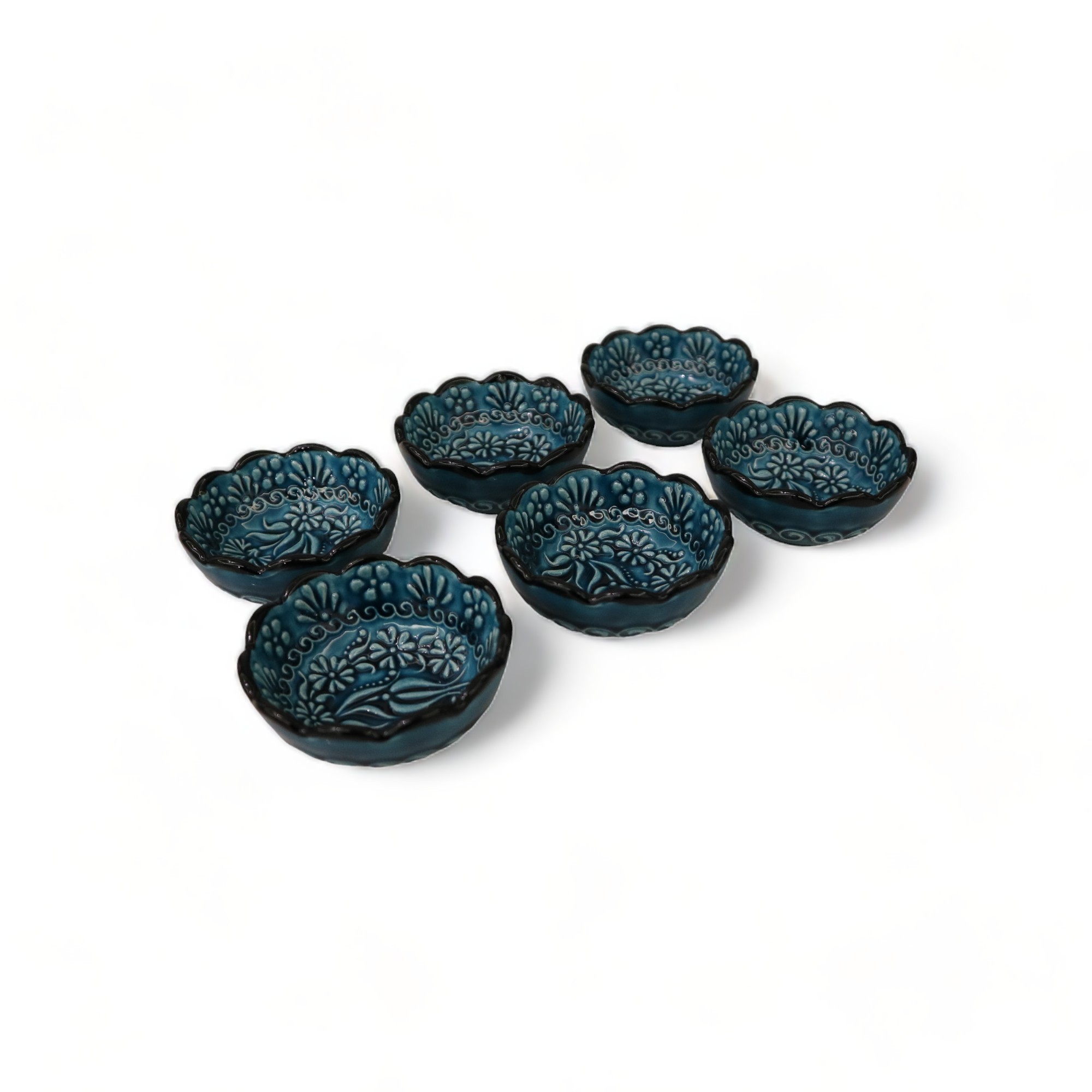 Six-Pack Turquoise Tile Blue Cap 6x1