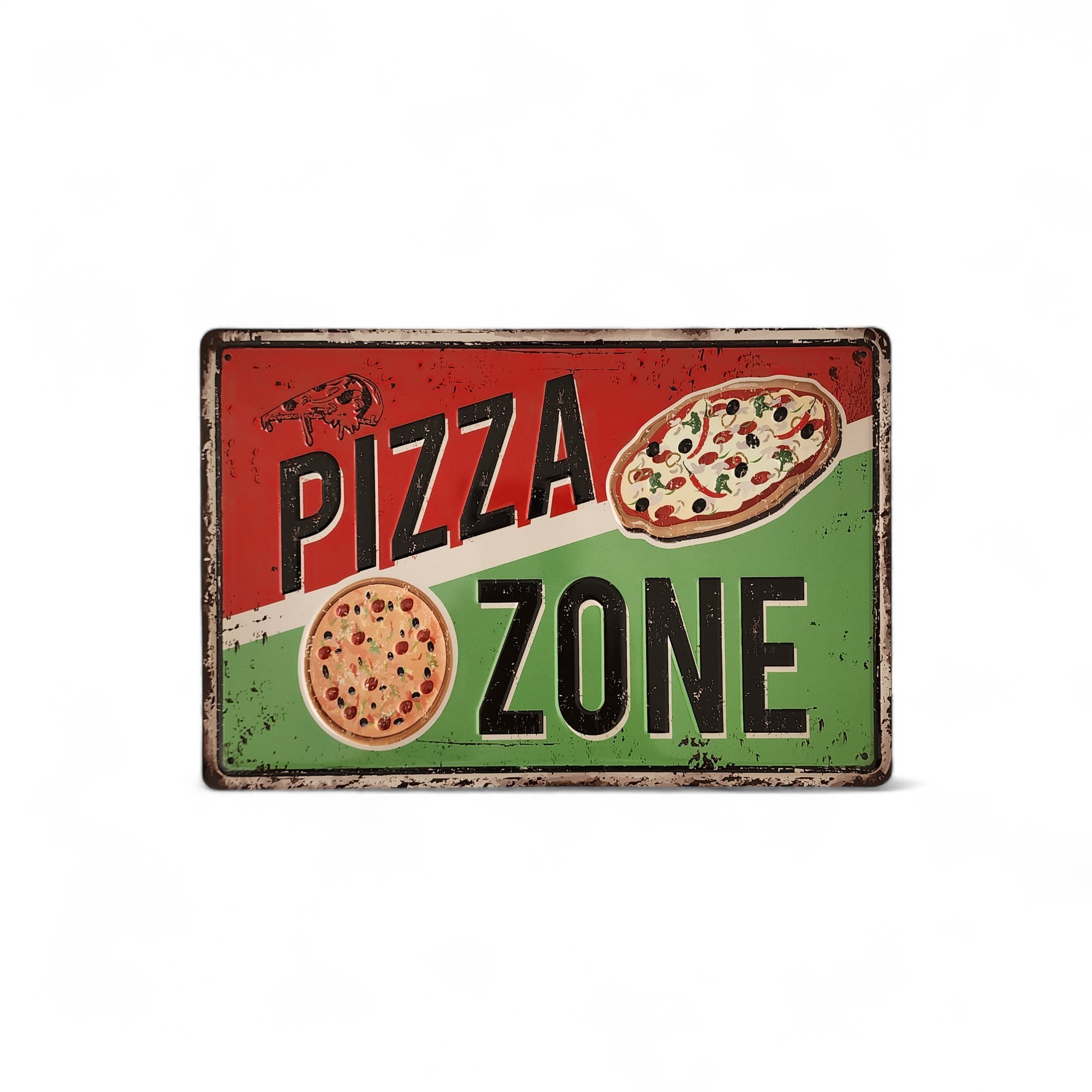 Metal Dekor Levha Pizza Zone