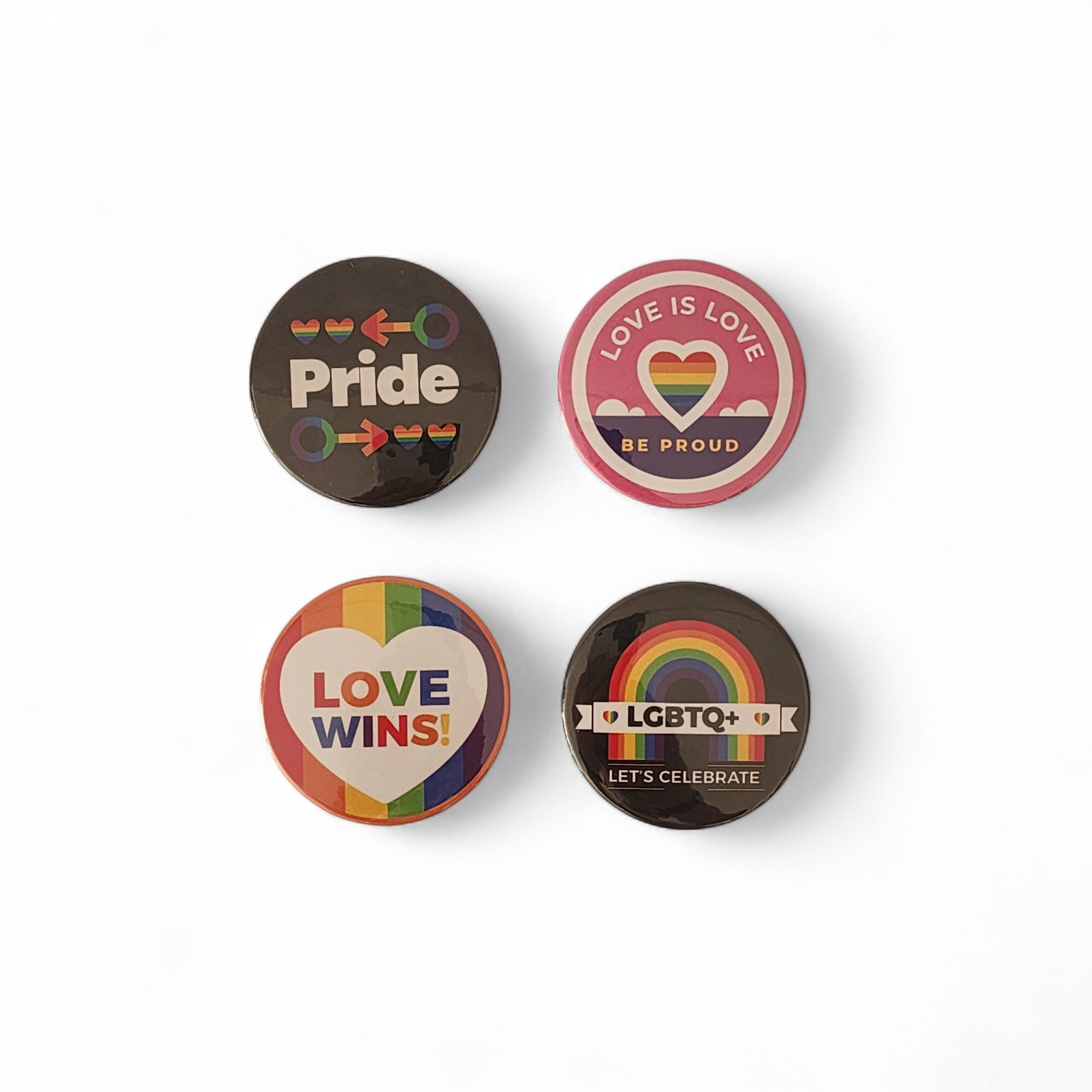 LGBT Rozet Set 2 - 4'lü LGBT Rozet