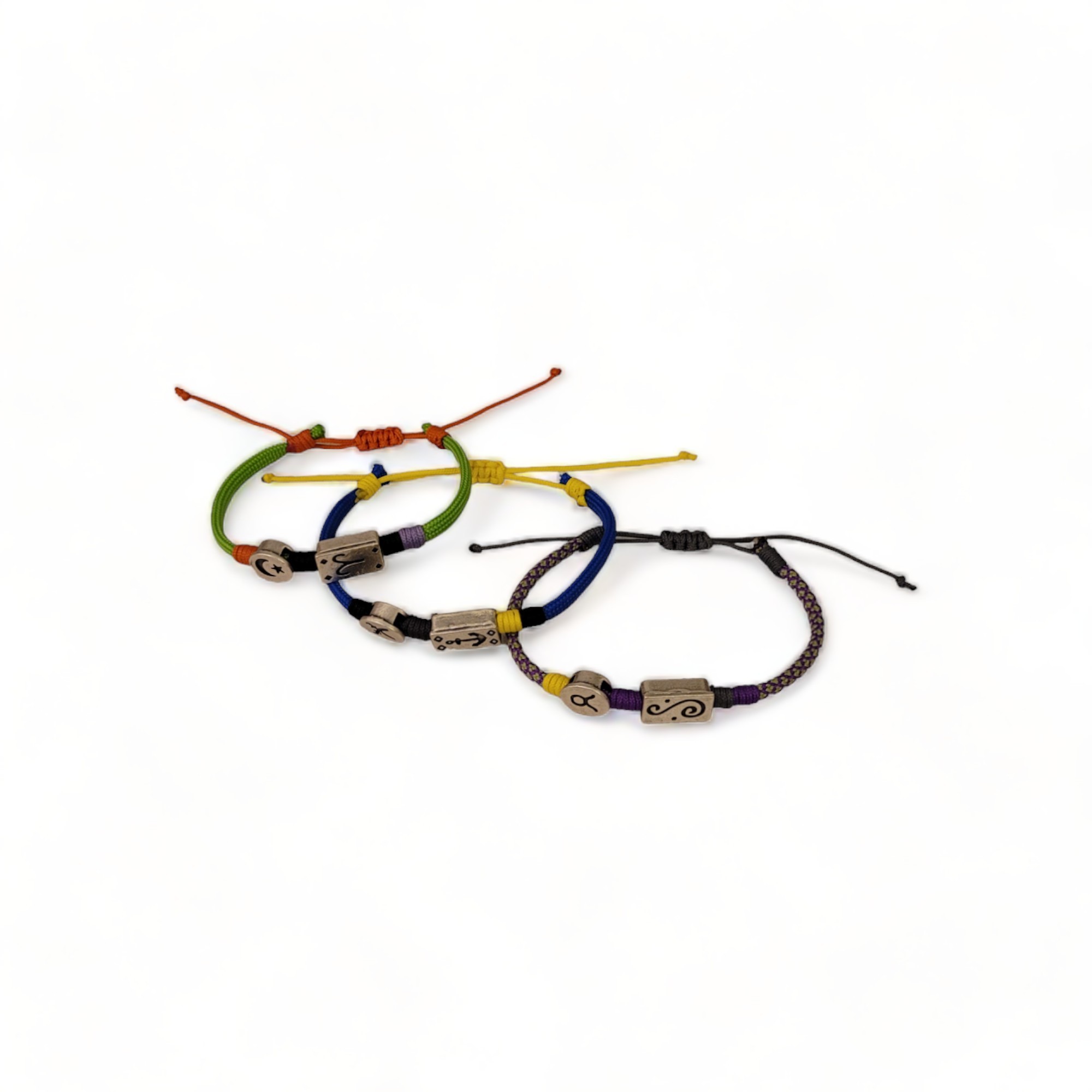 Triple Braided Colorful Lucky Bracelets 2