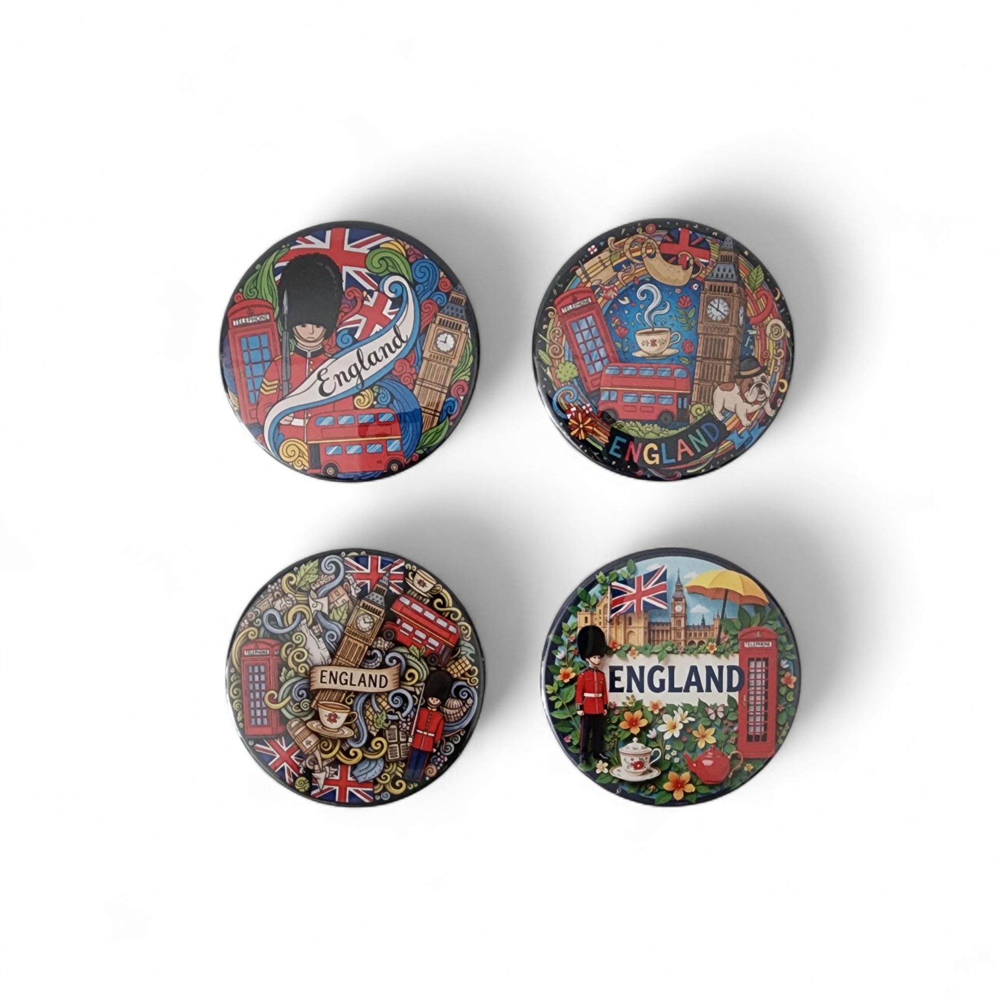 İngiltere Magnet Set 2 - 4'lü Buzdolabı Magnet England