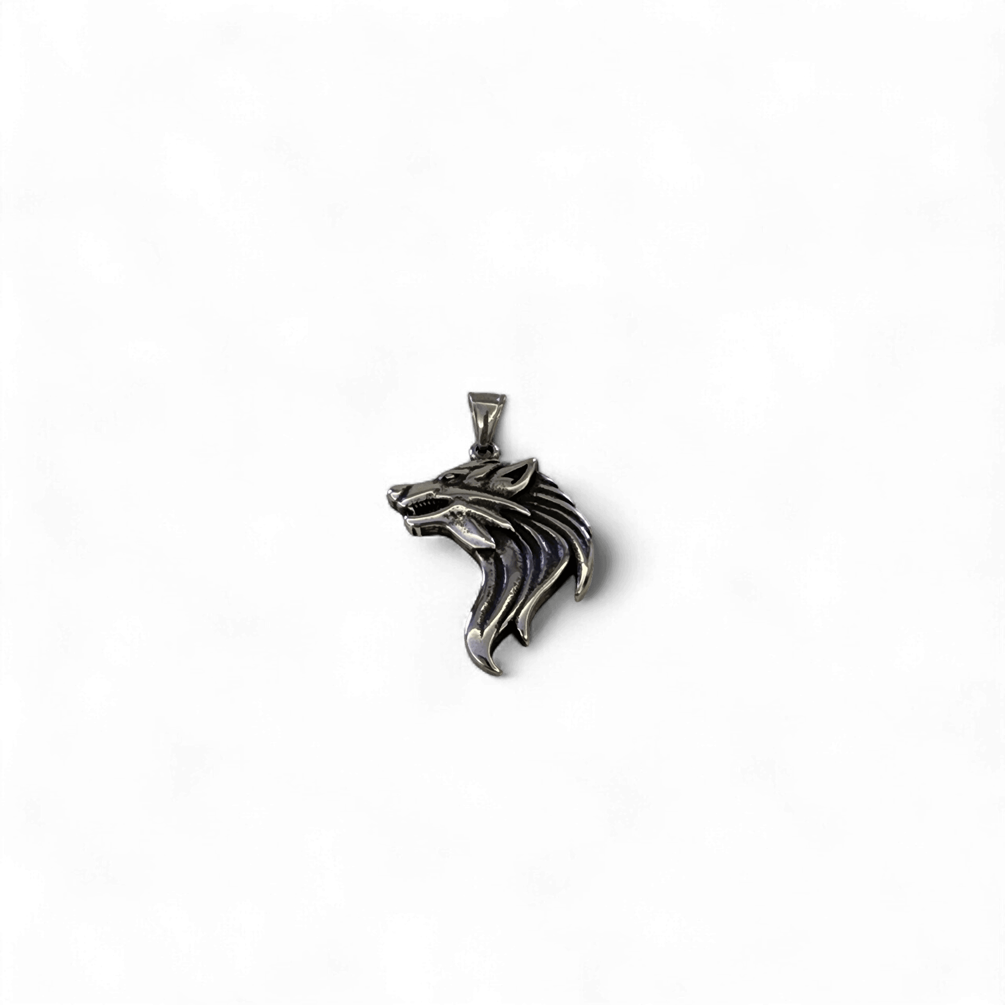 Yalnız Kurt Çelik Kolye Ucu