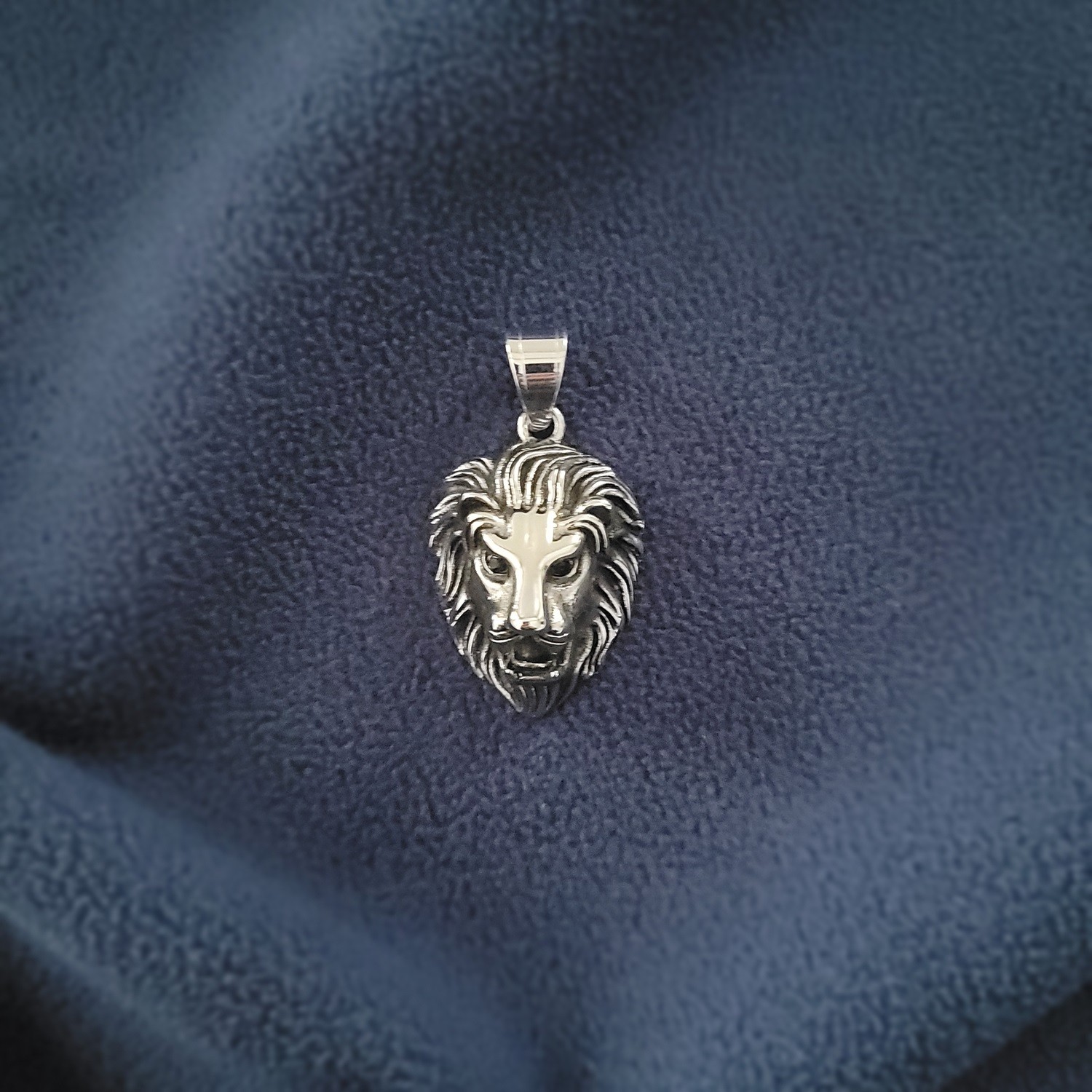 Lion Head Steel Pendant