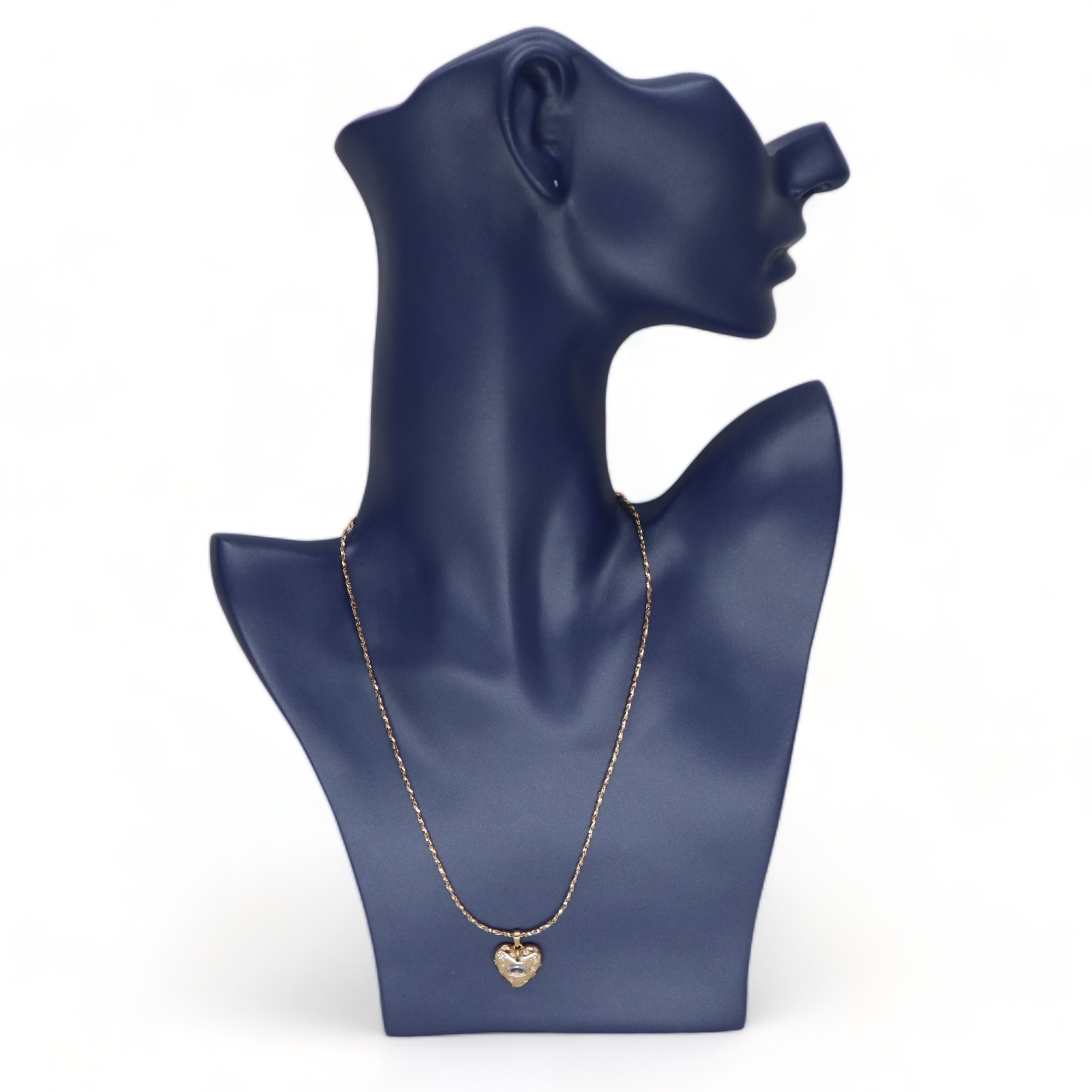 Hedea Heart Sparkle Steel Necklace