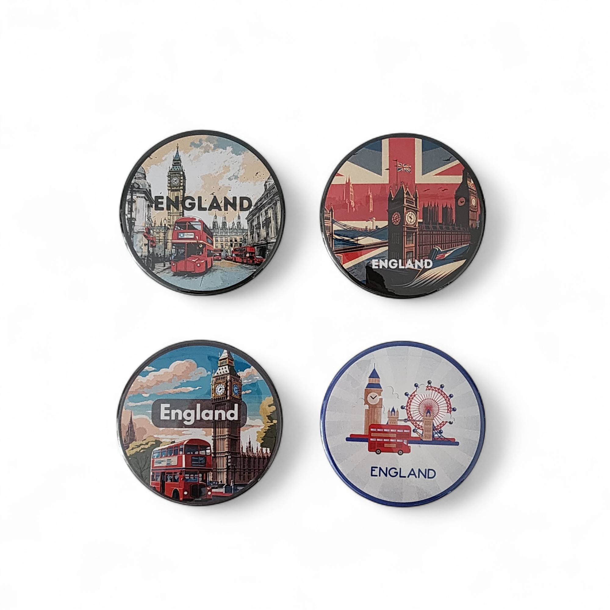 İngiltere Magnet Set 3 - 4'lü Buzdolabı Magnet England