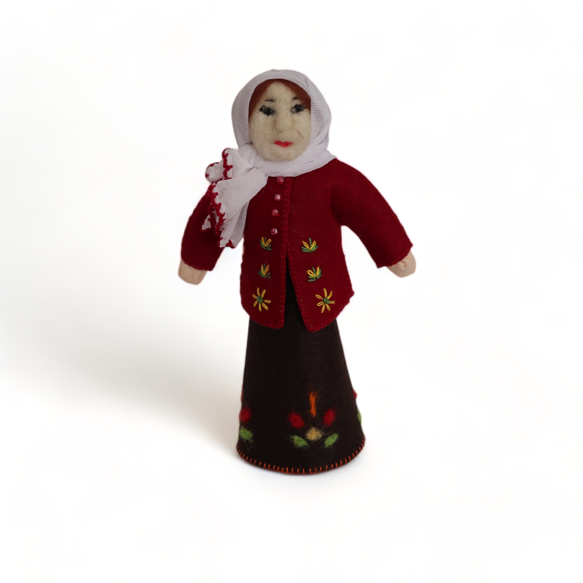 Shrewd Peasant Woman Felt Doll