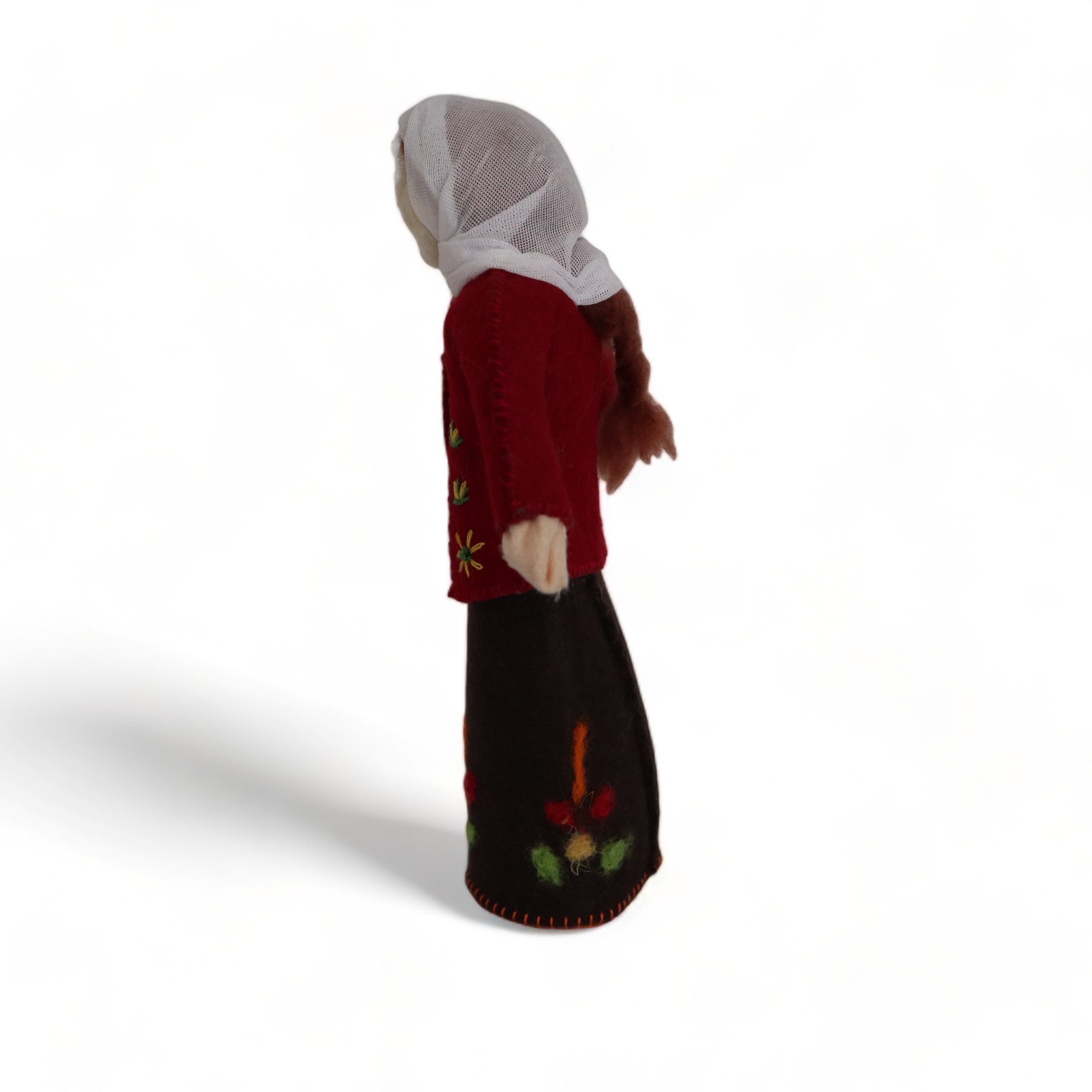 Shrewd Peasant Woman Felt Doll