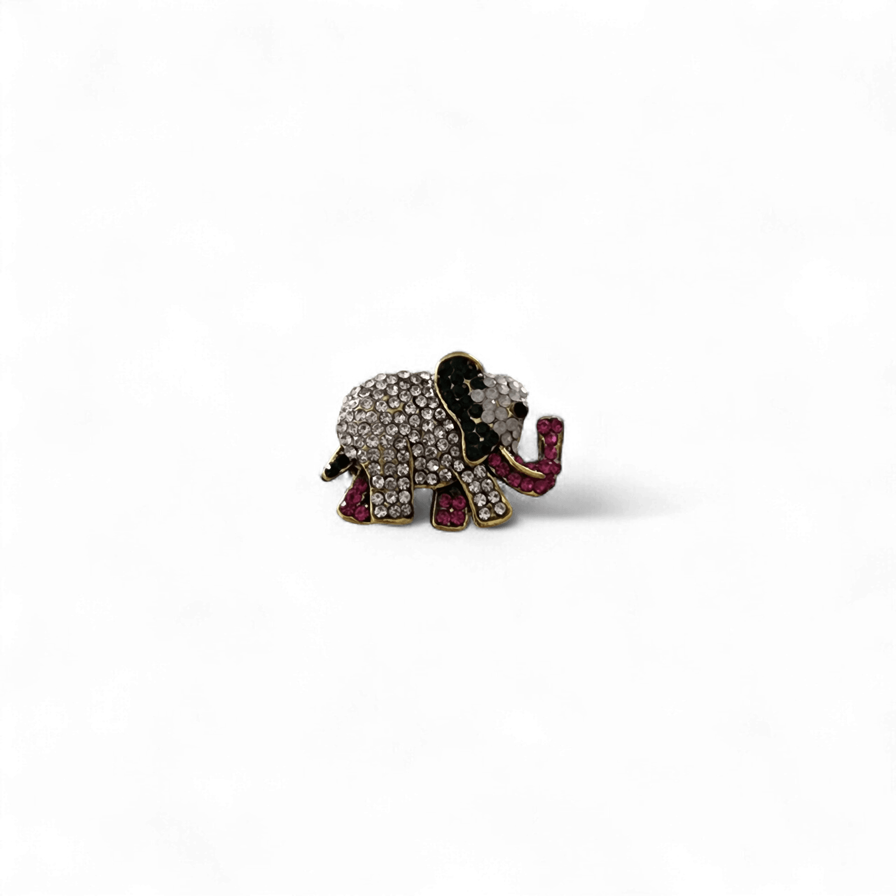 Taşlı Fil Broş