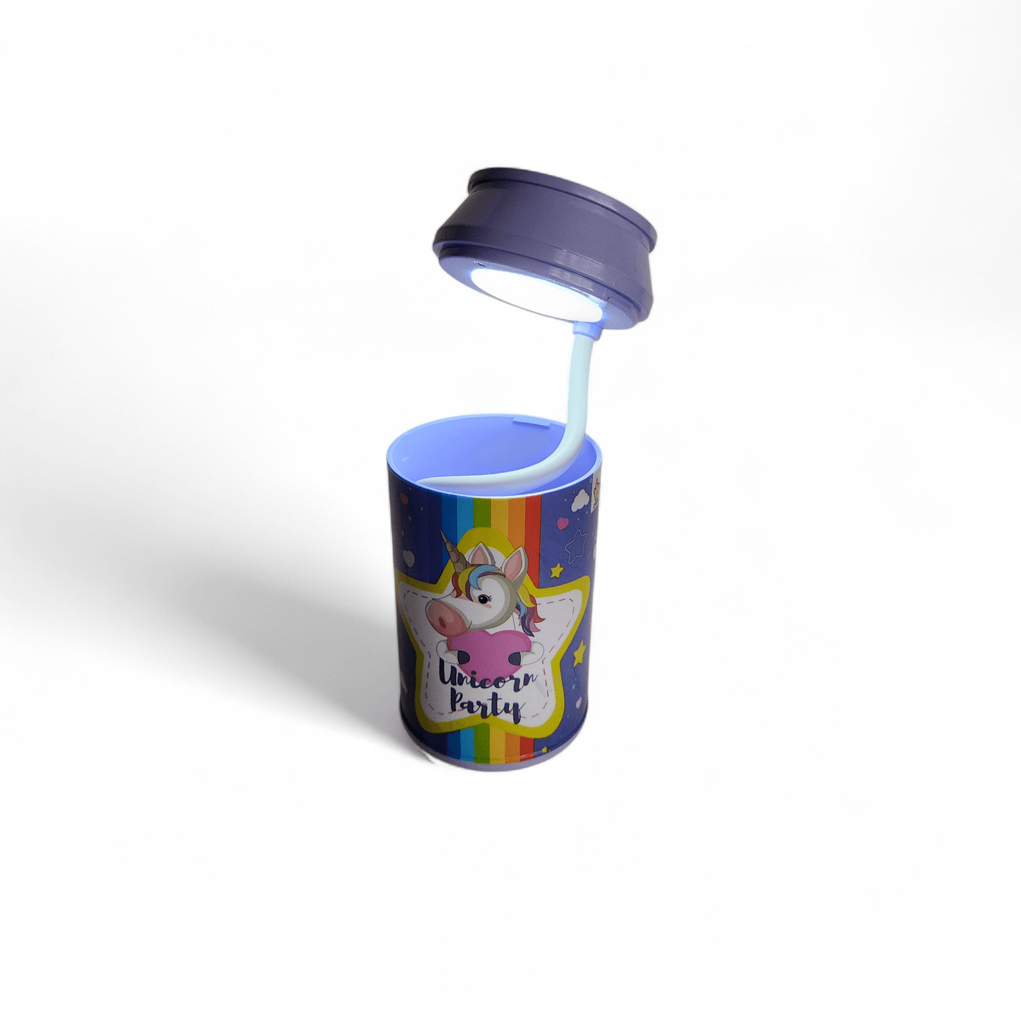 Çocuk Masa Lambası Kalemlik Unicorn Mor