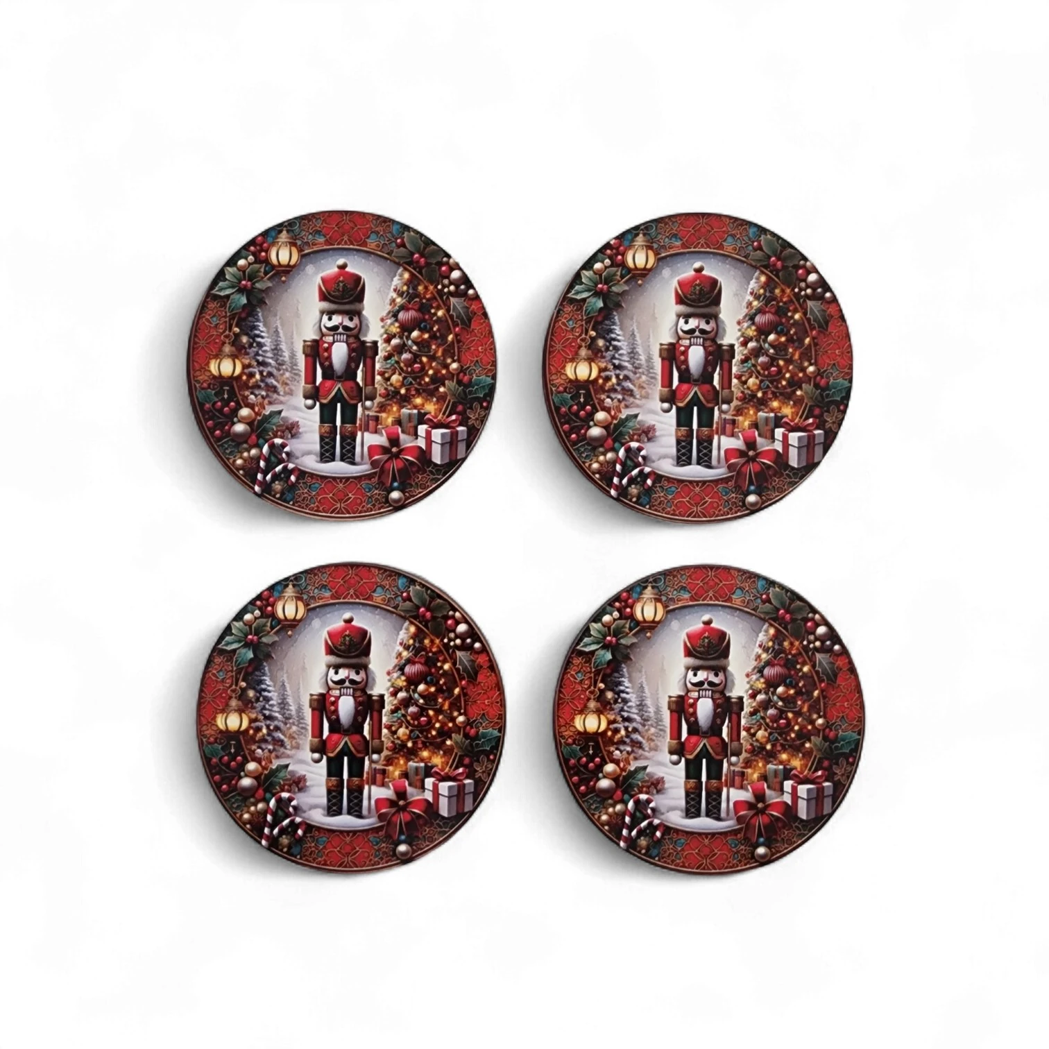 İngiliz Asker Yeni Yıl Bardak Altlığı 4 Adet